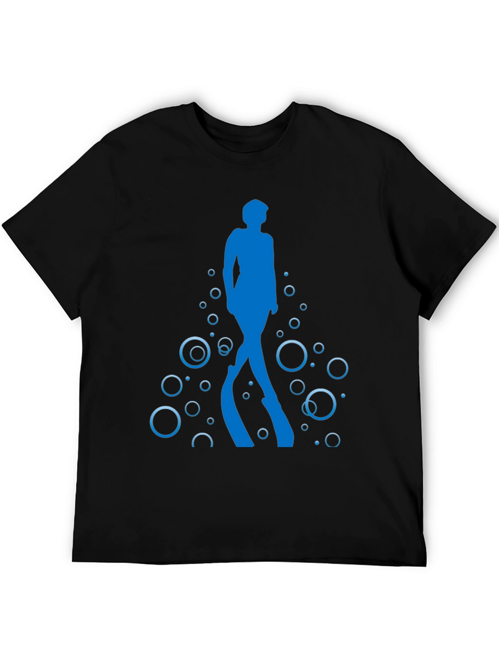 Diver Silhouette Black T-Shirt