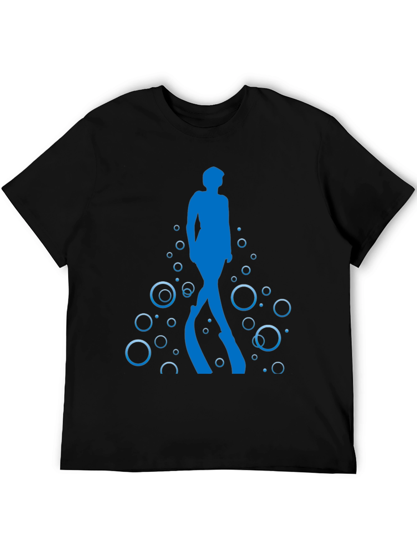Diver Silhouette Black T-Shirt