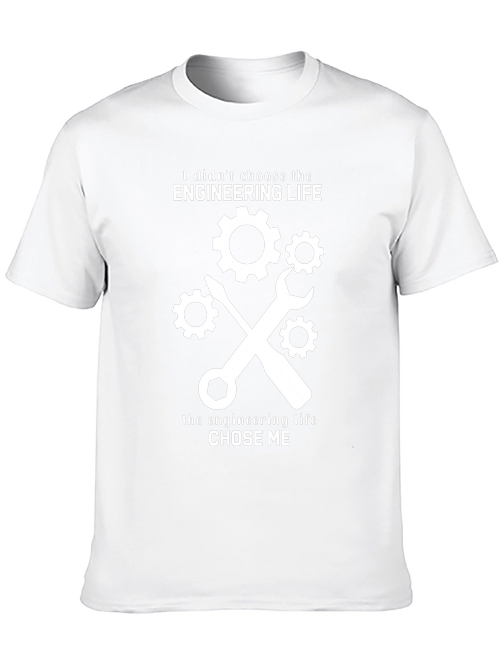Engineering Life Graphic T-Shirt - Black Cotton