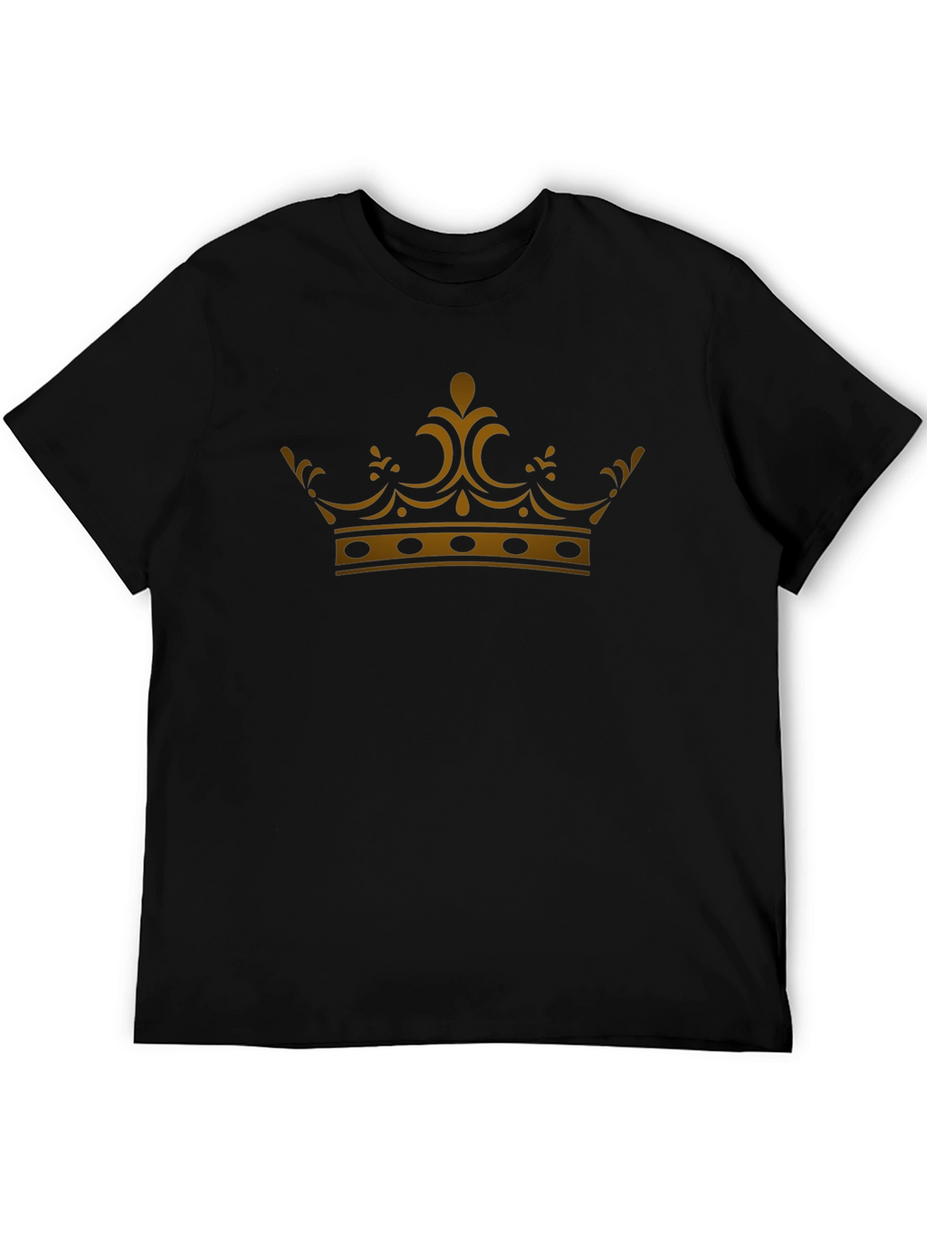 Gold Crown Graphic Black T-Shirt