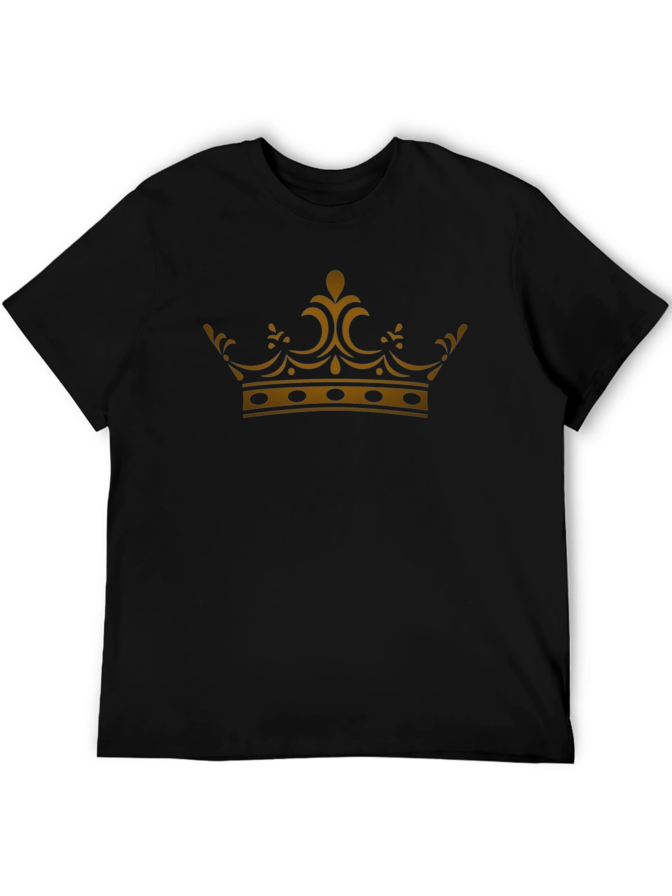 Gold Crown Graphic Black T-Shirt
