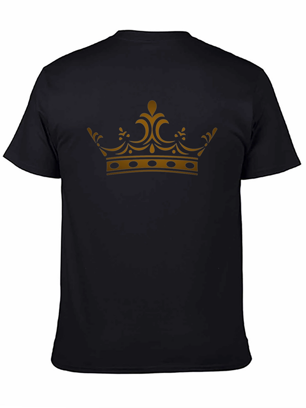 Gold Crown Graphic Black T-Shirt