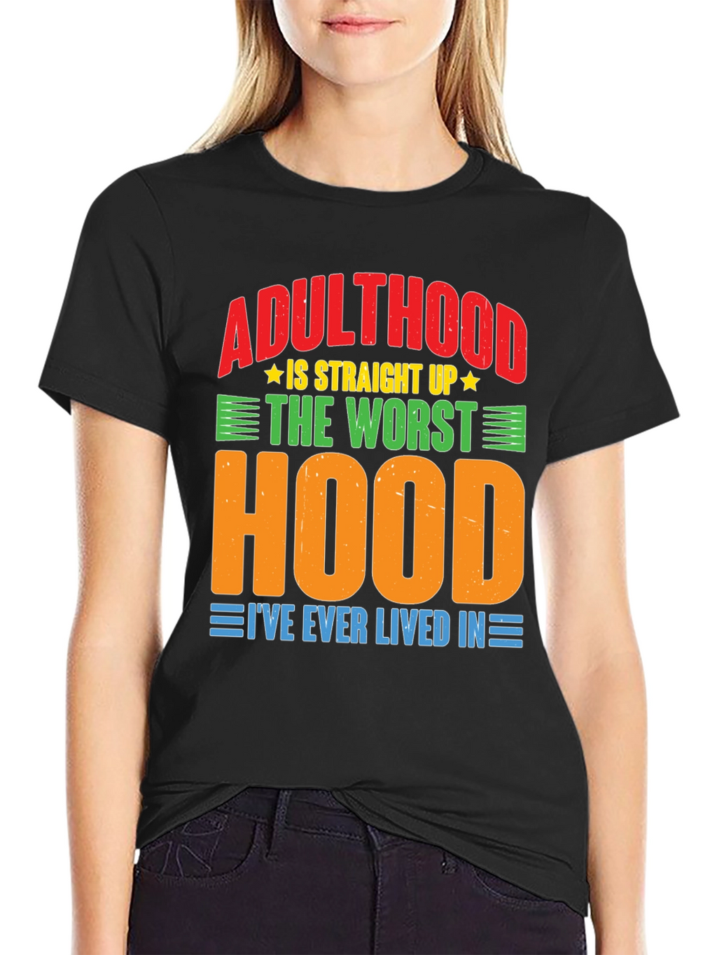 Adulthood Worst Hood Graphic T-Shirt