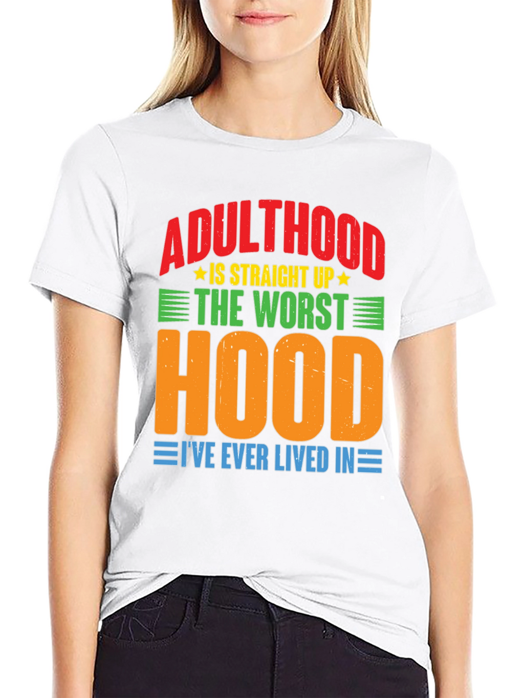 Adulthood Worst Hood Graphic T-Shirt