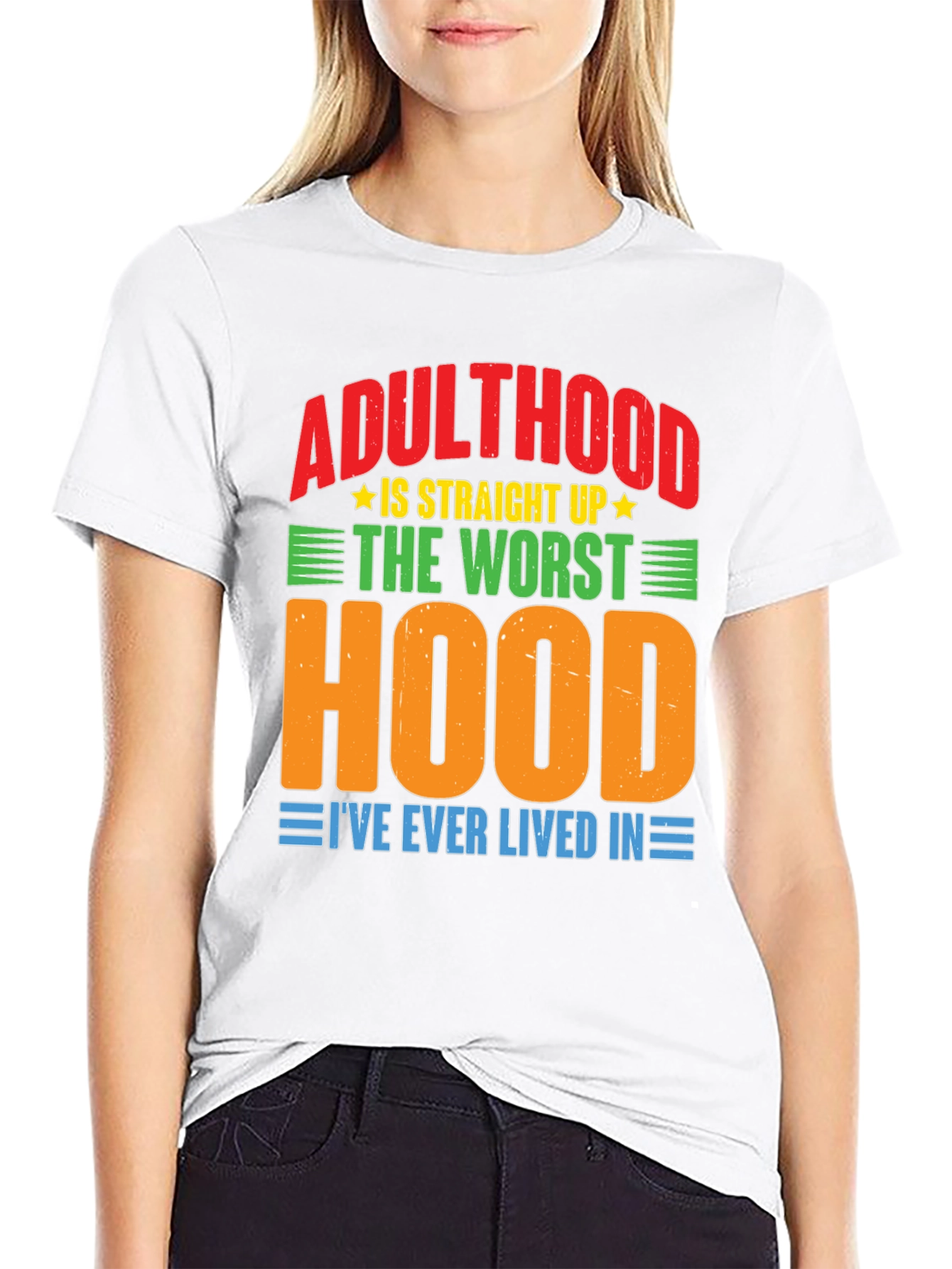 Adulthood Worst Hood Graphic T-Shirt