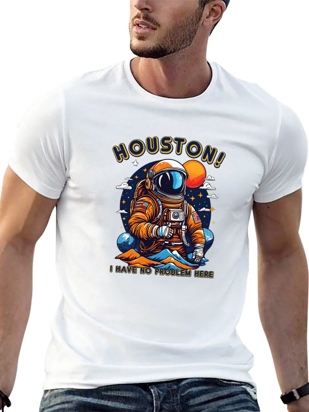 Houston Astronaut T-Shirt - No Problem Here!