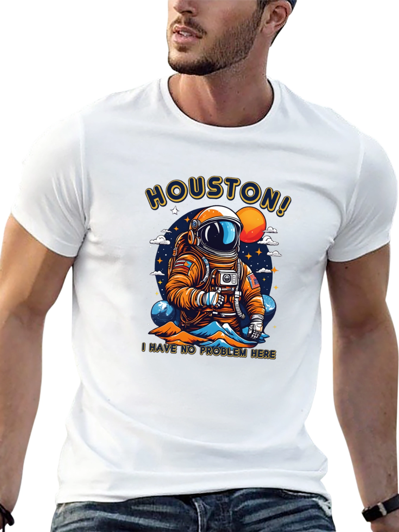 Houston Astronaut T-Shirt - No Problem Here!