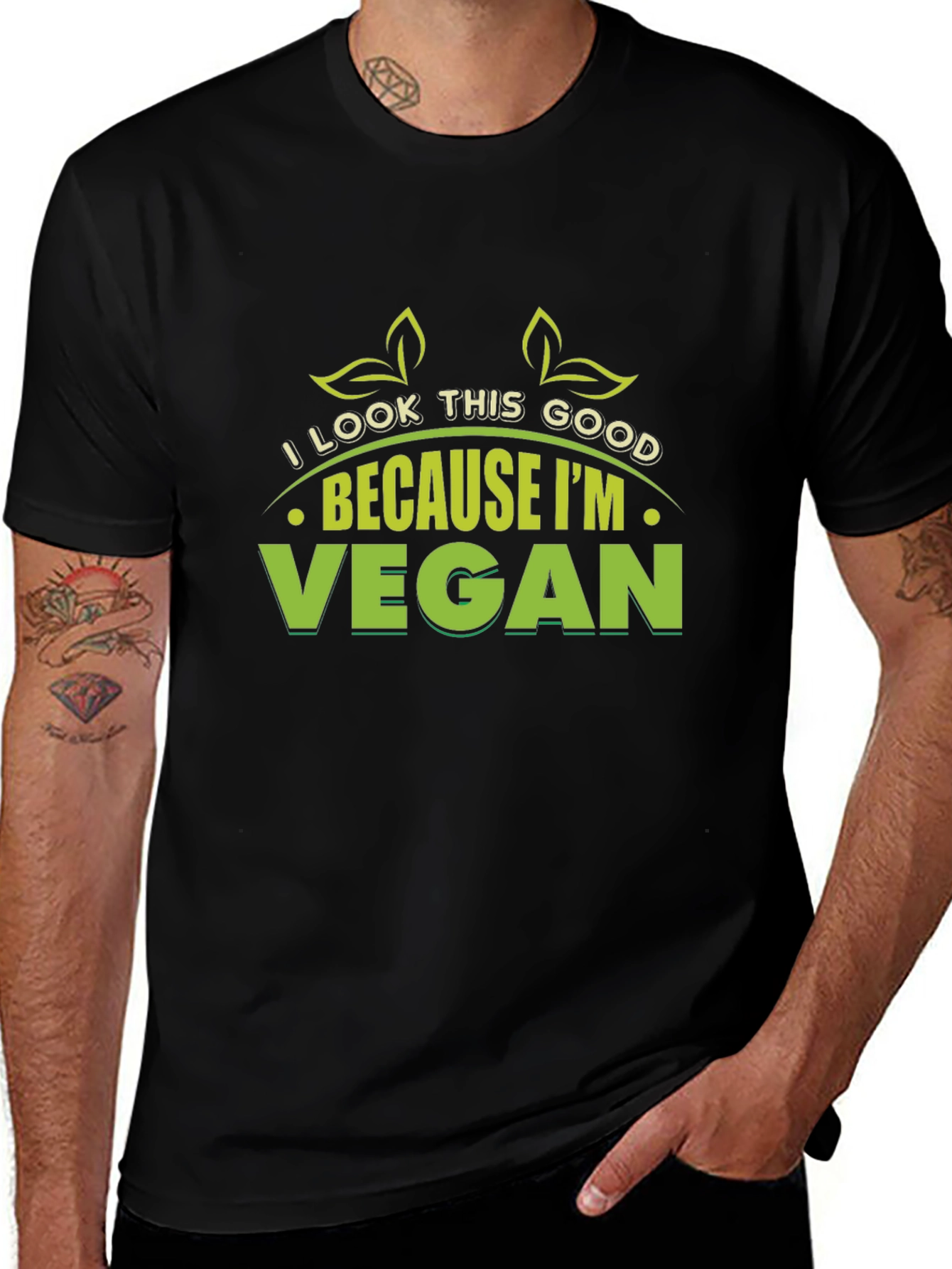 Vegan T-Shirt: I Look This Good Because Im Vegan