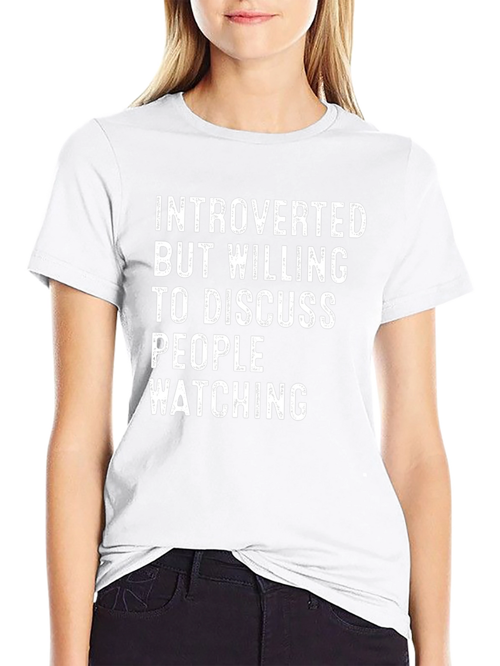 Introverted People Watching Graphic T-Shirt