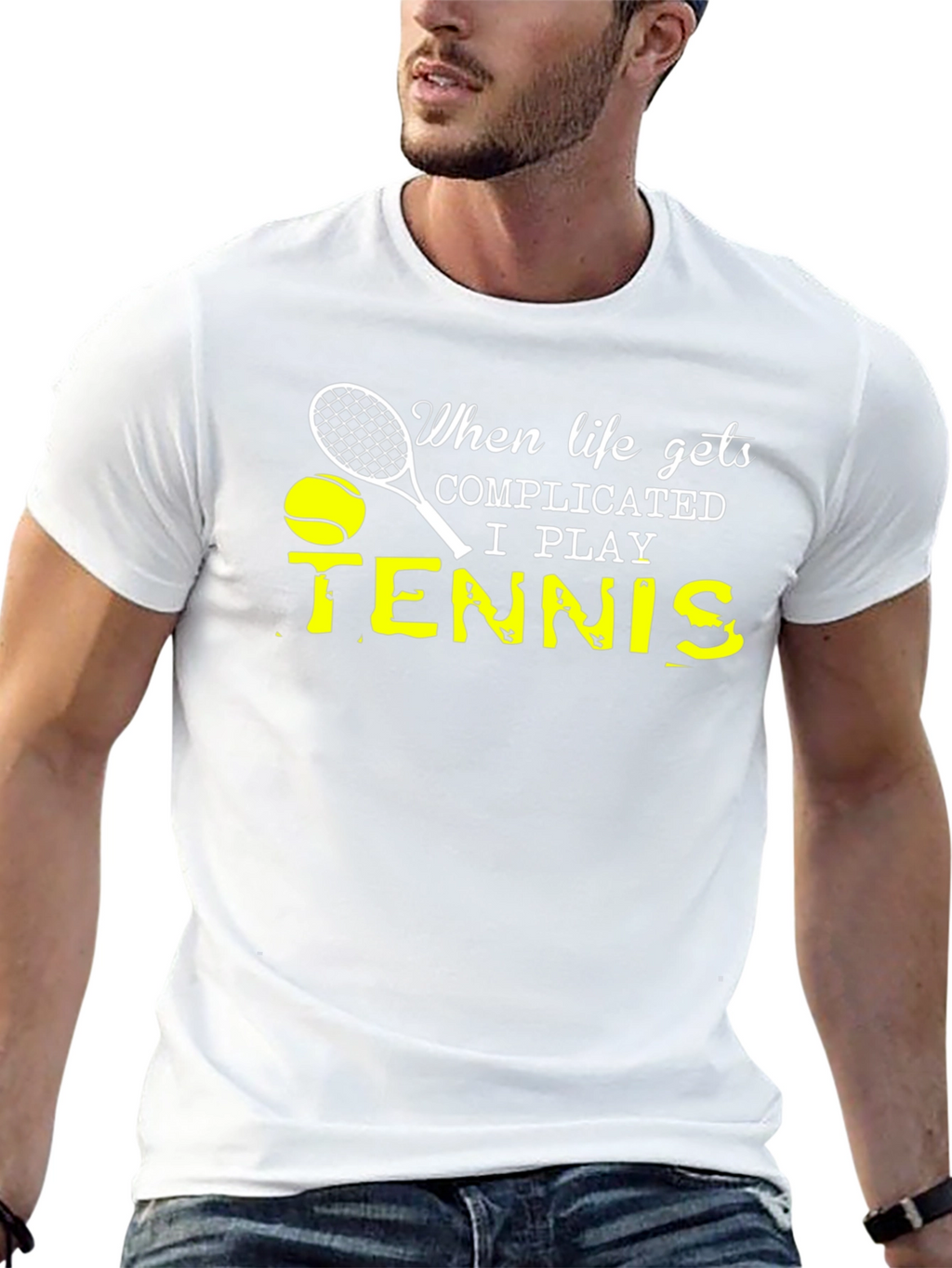 Complicated Life Tennis T-Shirt