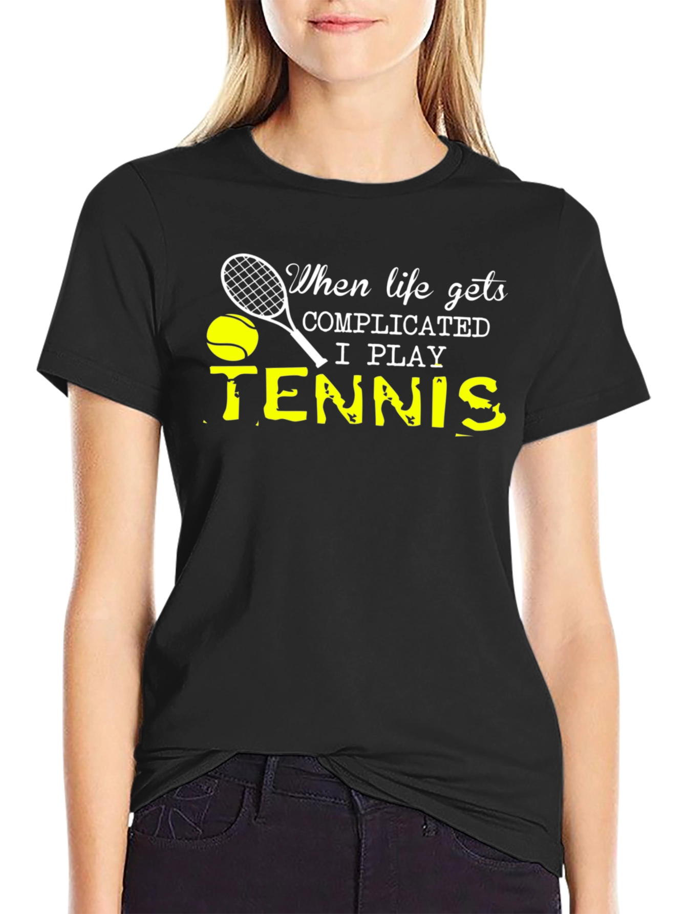 Complicated Life Tennis T-Shirt