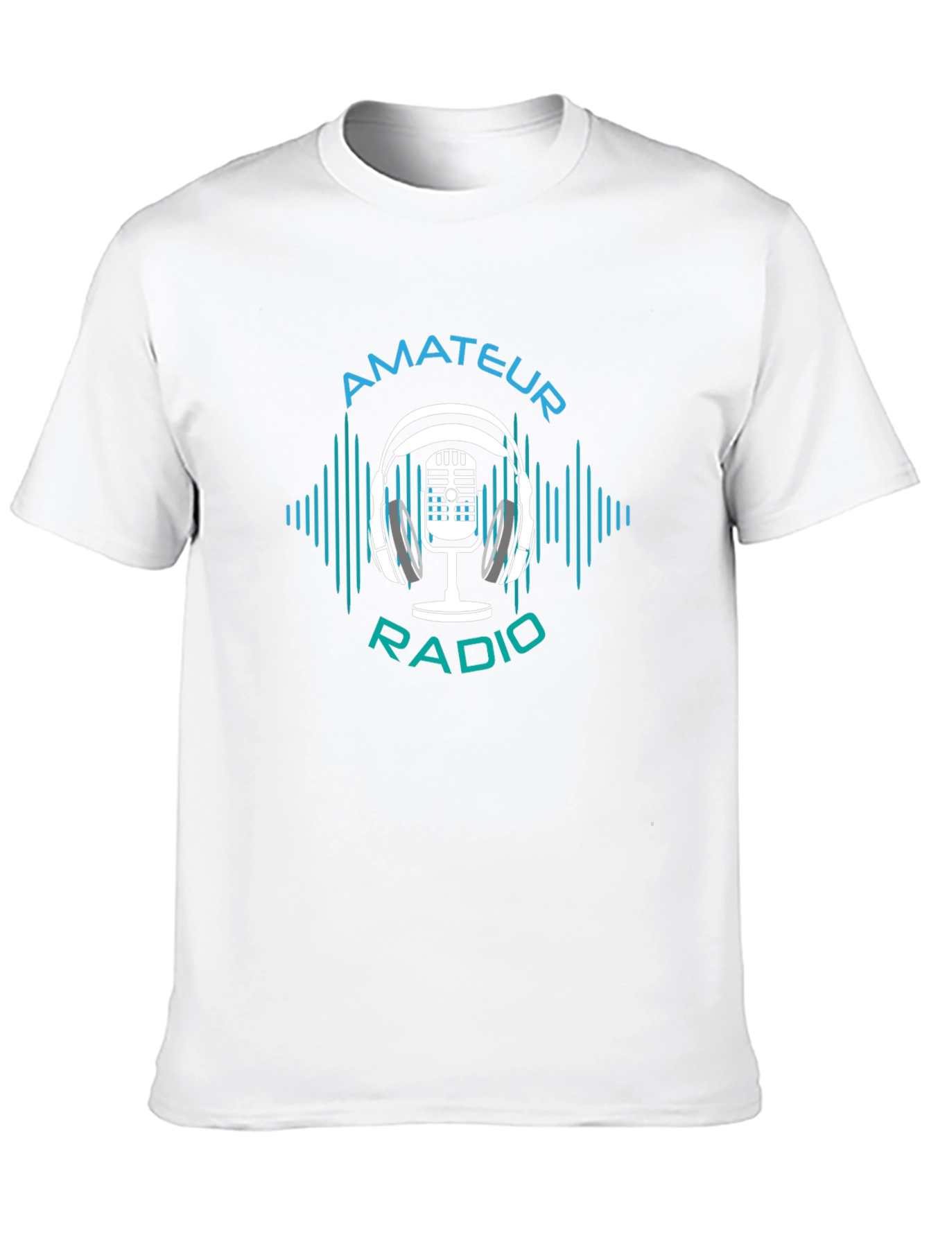 Amateur Radio T-Shirt - Headphone Microphone Graphic Tee