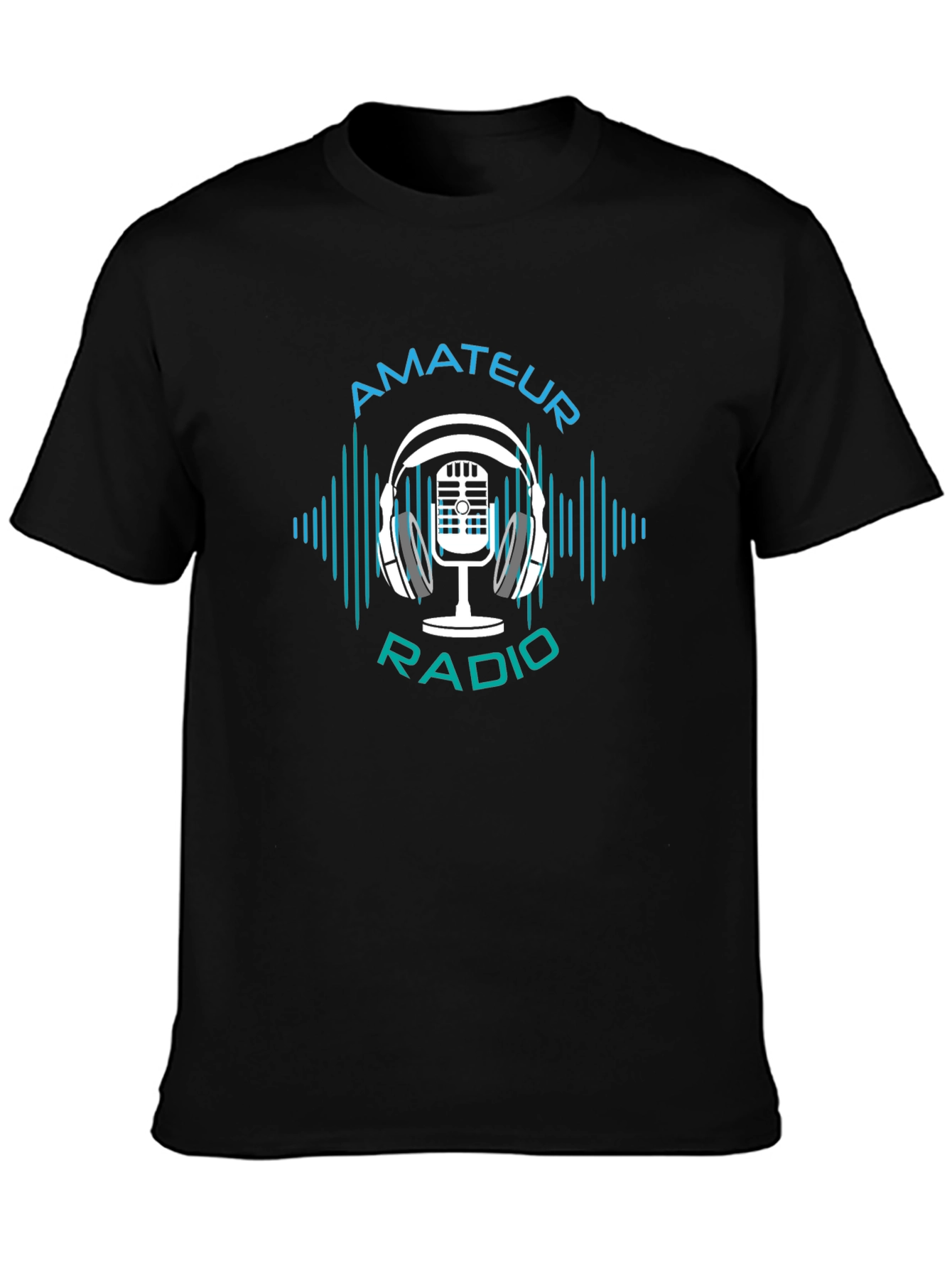 Amateur Radio T-Shirt - Headphone Microphone Graphic Tee