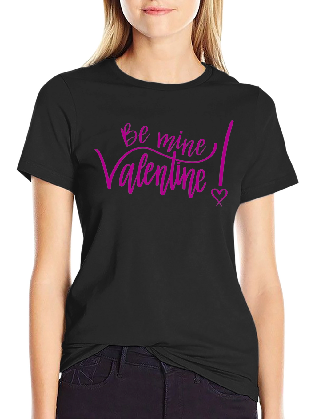 Be Mine Valentine T-Shirt - Black