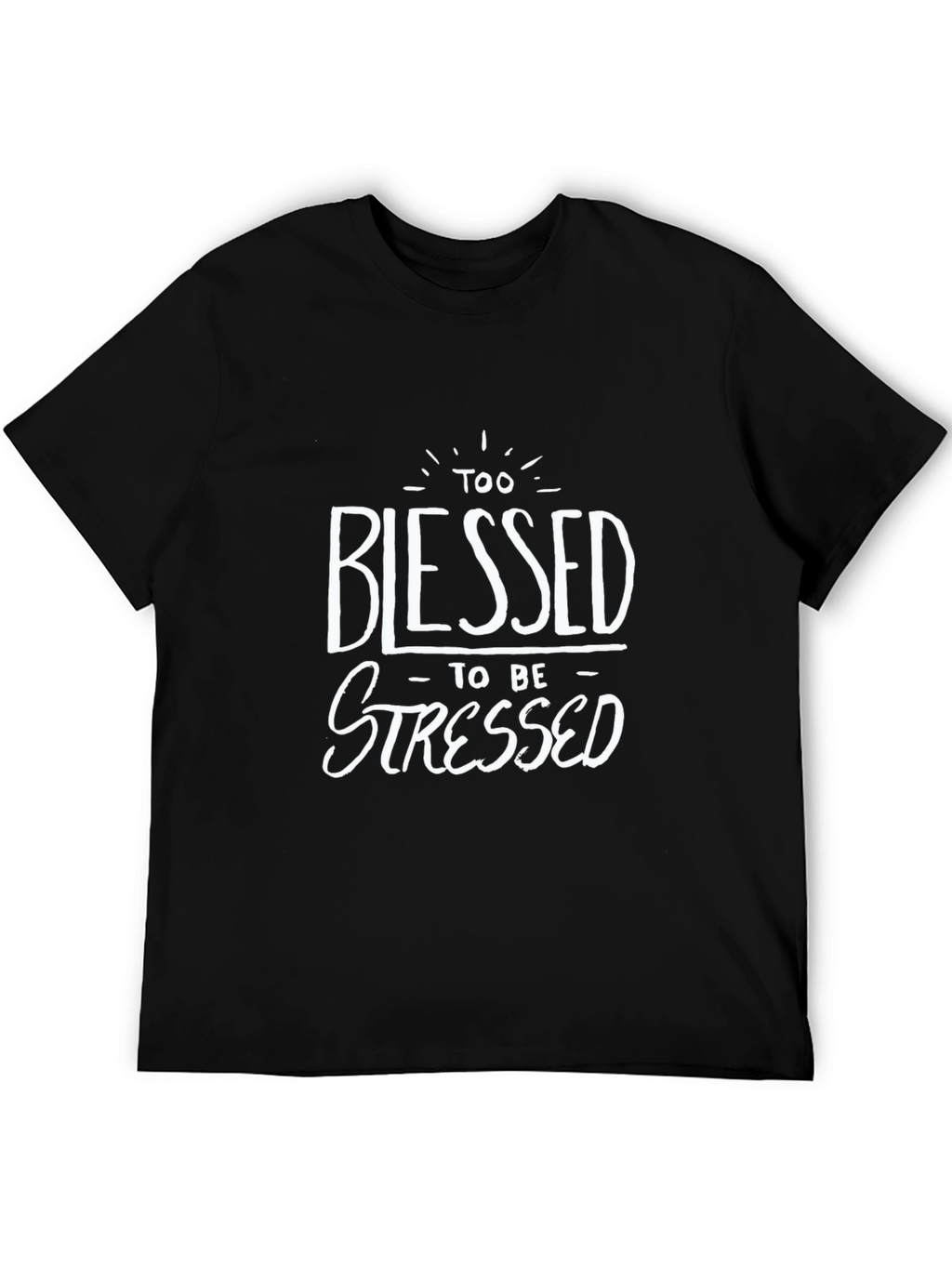 Blessed Graphic T-Shirt - Black Cotton Tee