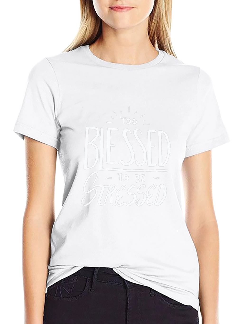 Blessed Graphic T-Shirt - Black Cotton Tee