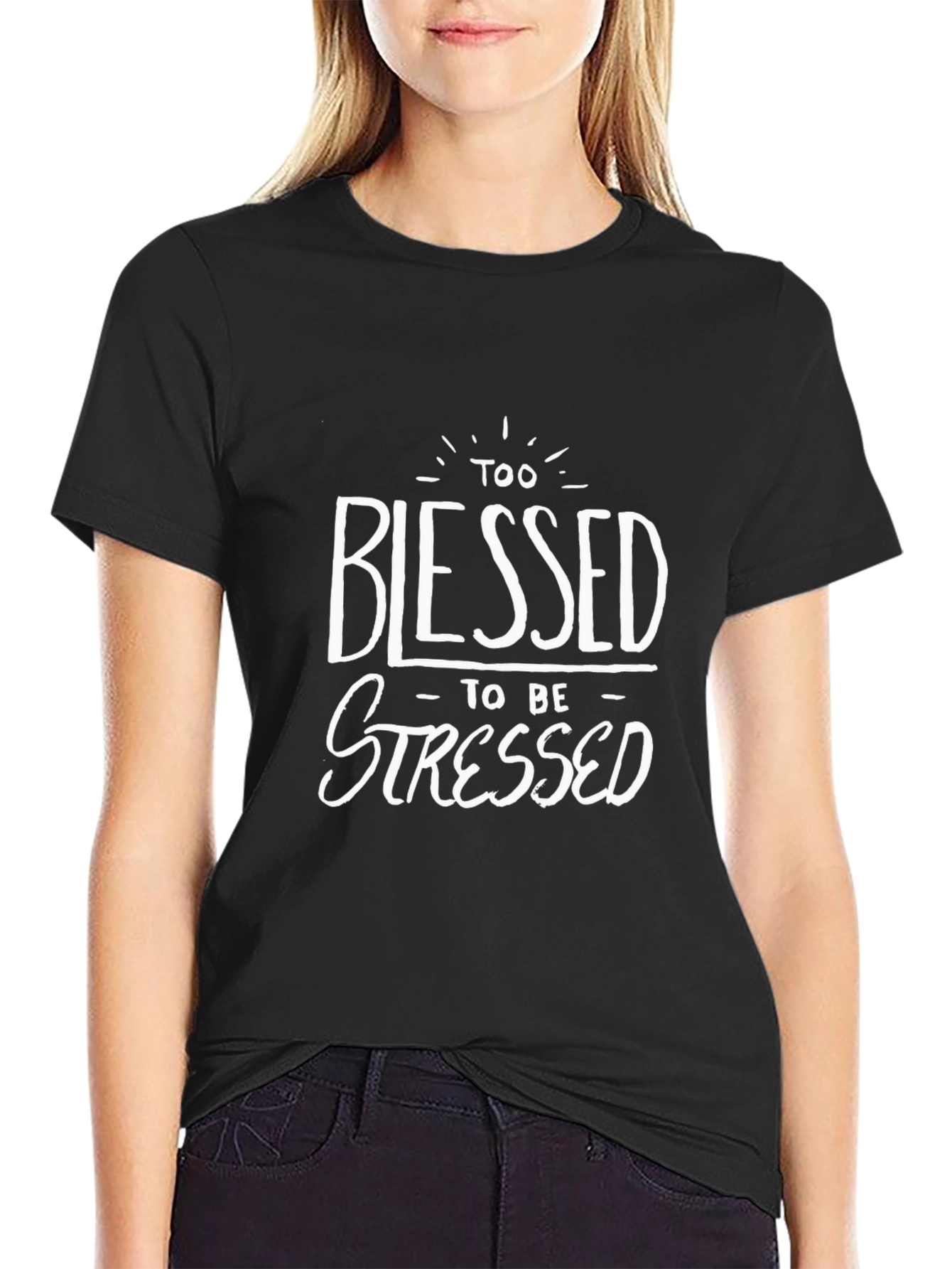 Blessed Graphic T-Shirt - Black Cotton Tee
