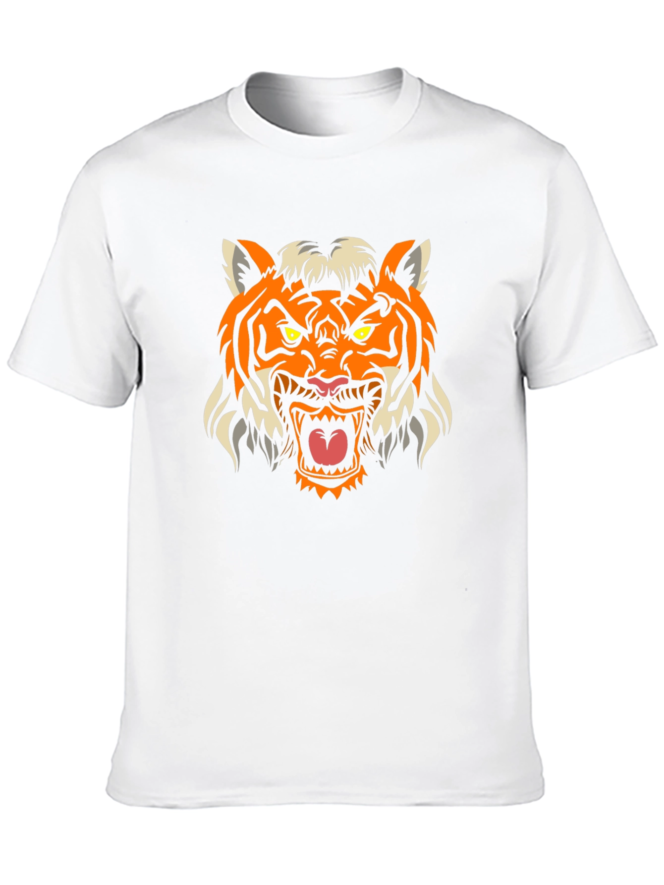 Mens Black Tiger Graphic Tee