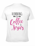 Running on Coffee & Jesus Black T-Shirt