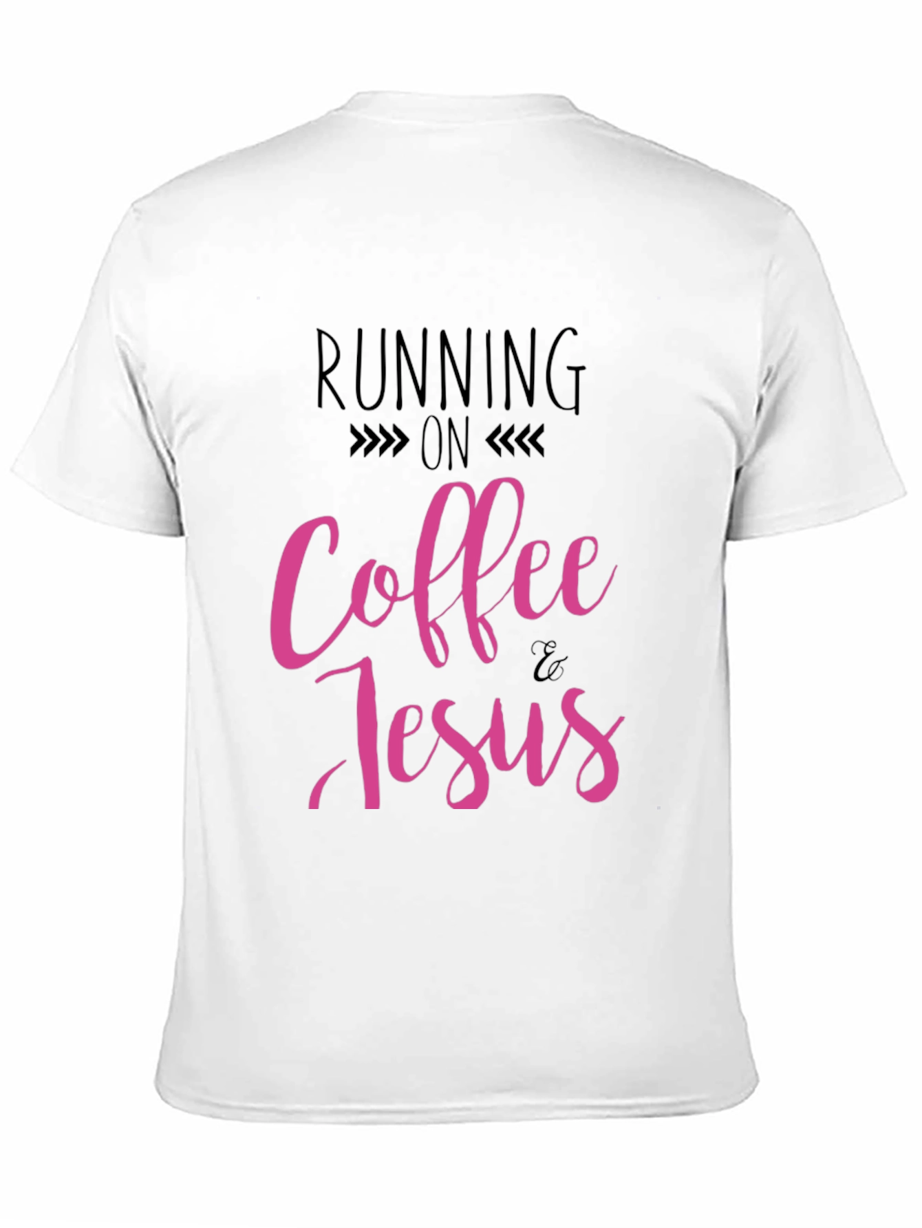 Running on Coffee & Jesus Black T-Shirt