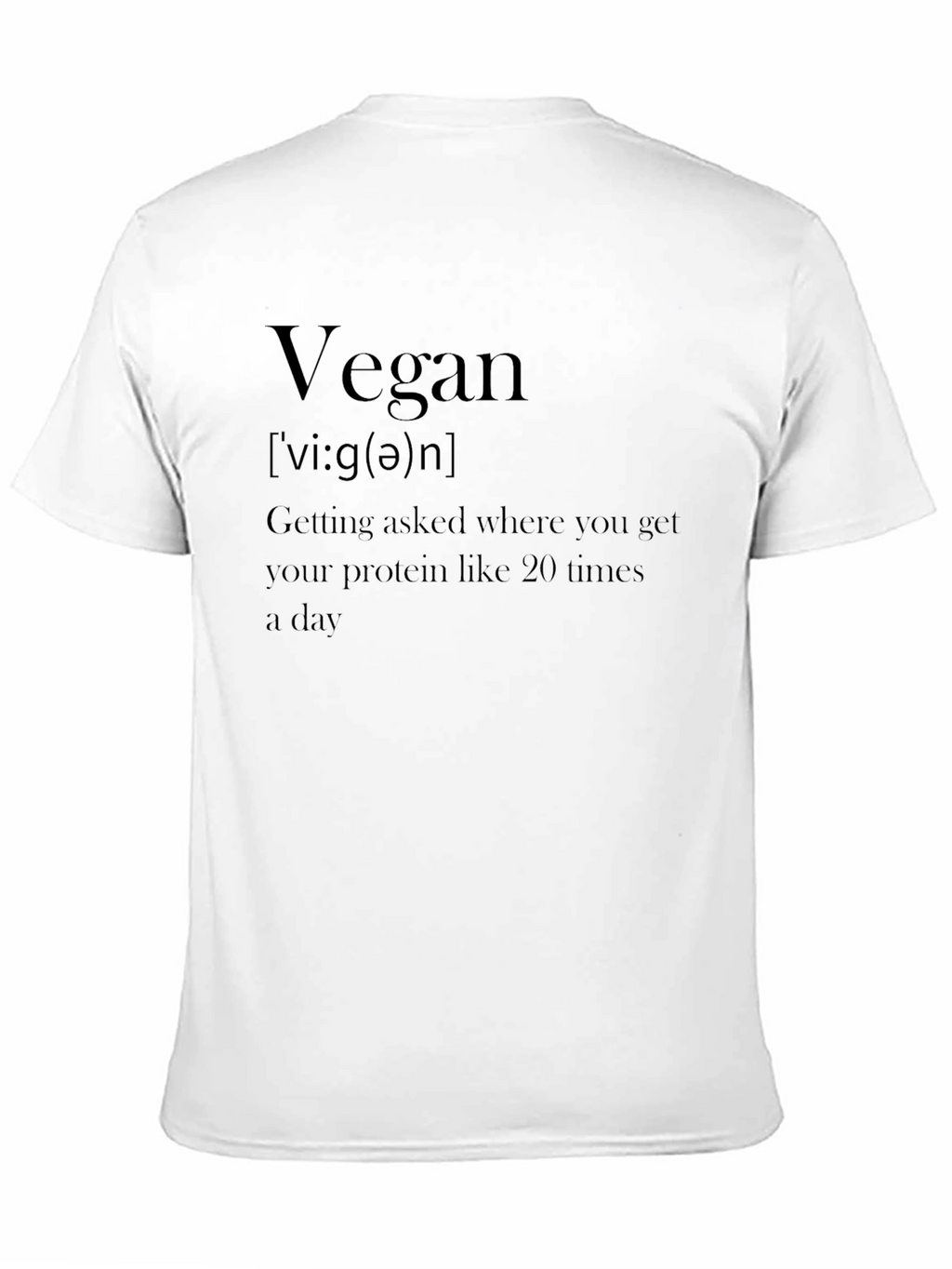 Vegan Definition T-Shirt - Plant Based Lifestyle