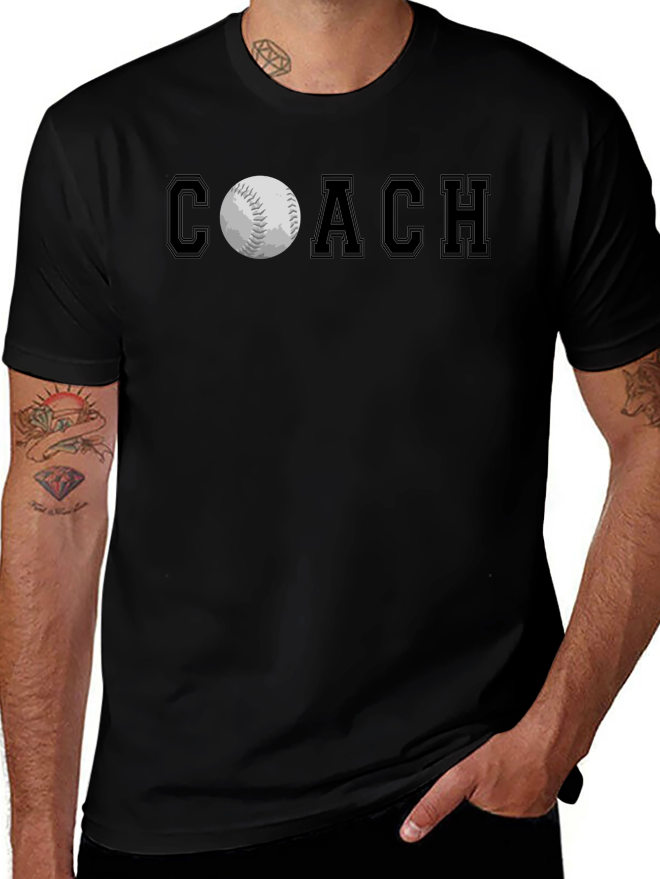 Baseball Coach Graphic T-Shirt