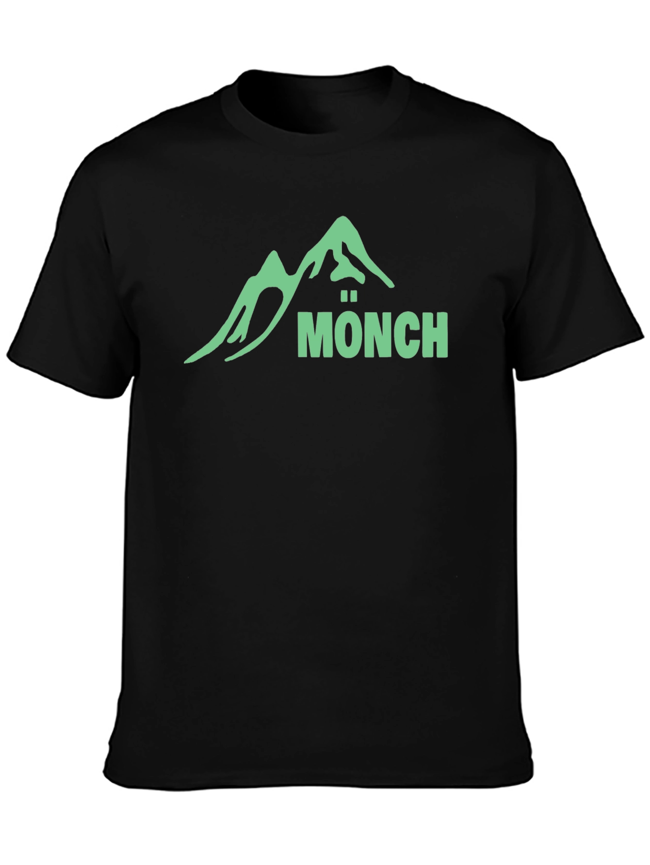 Mönch Mountain T-Shirt - Black Graphic Tee