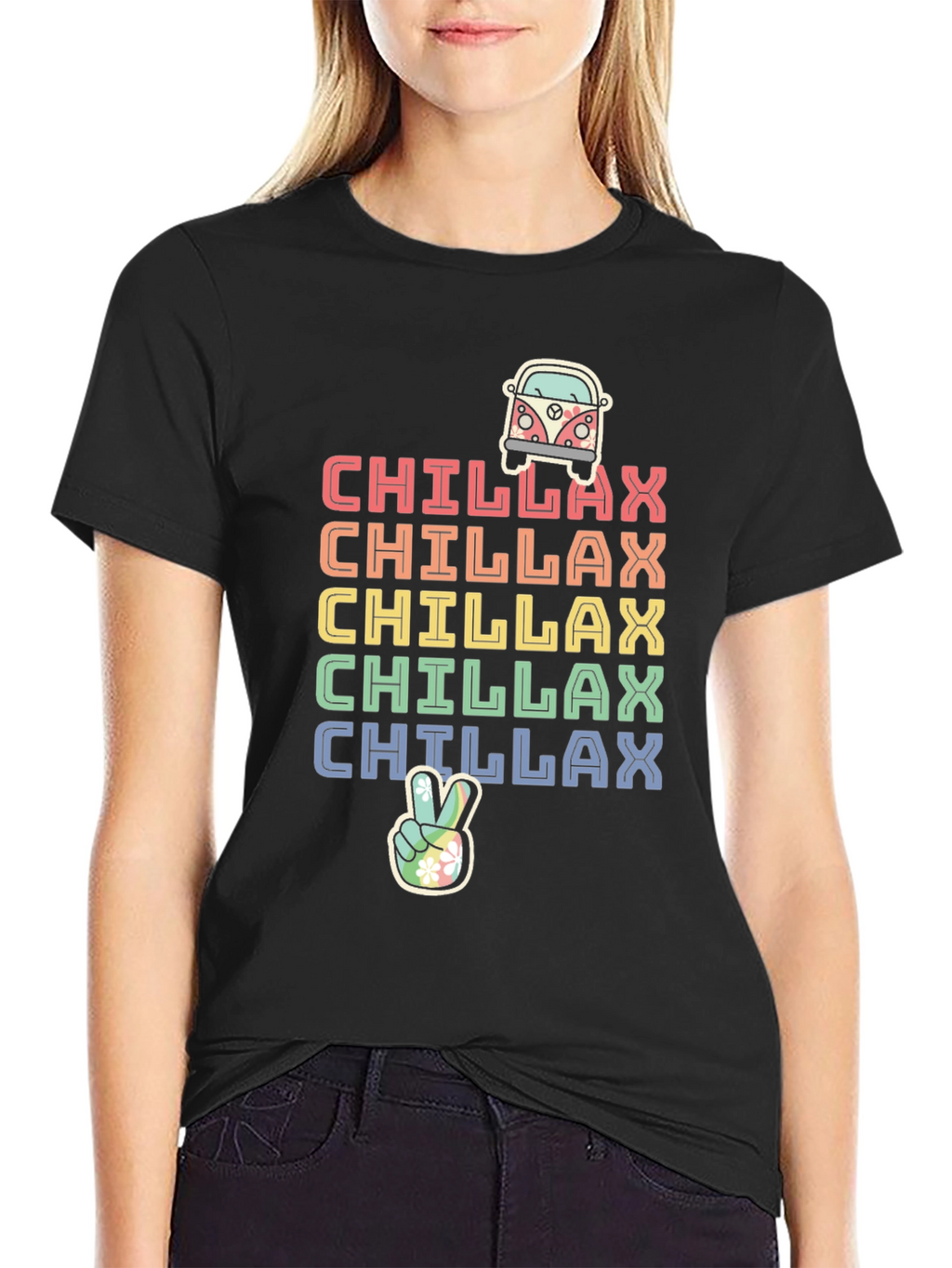 Chillax Rainbow Graphic Tee