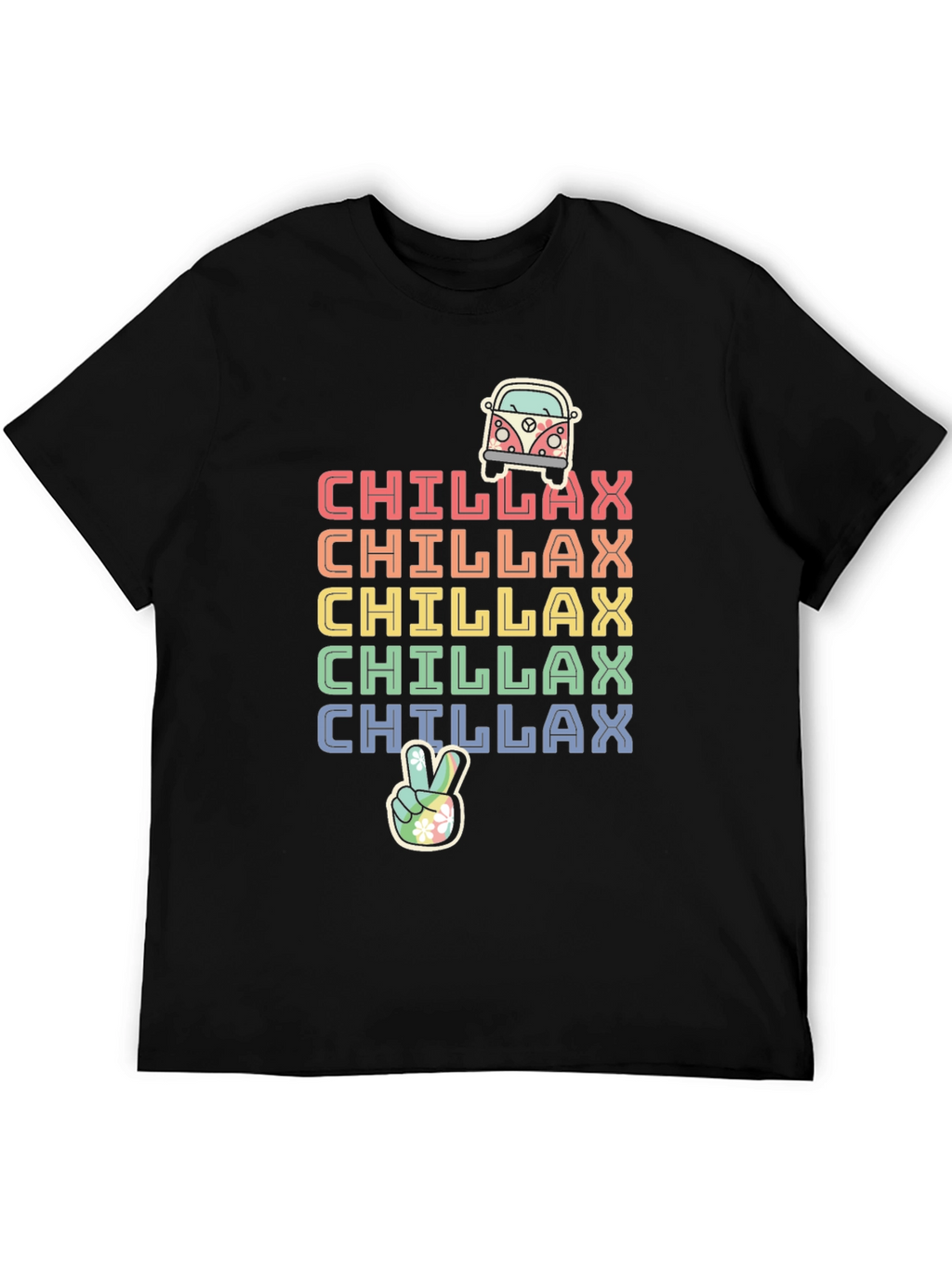 Chillax Rainbow Graphic Tee