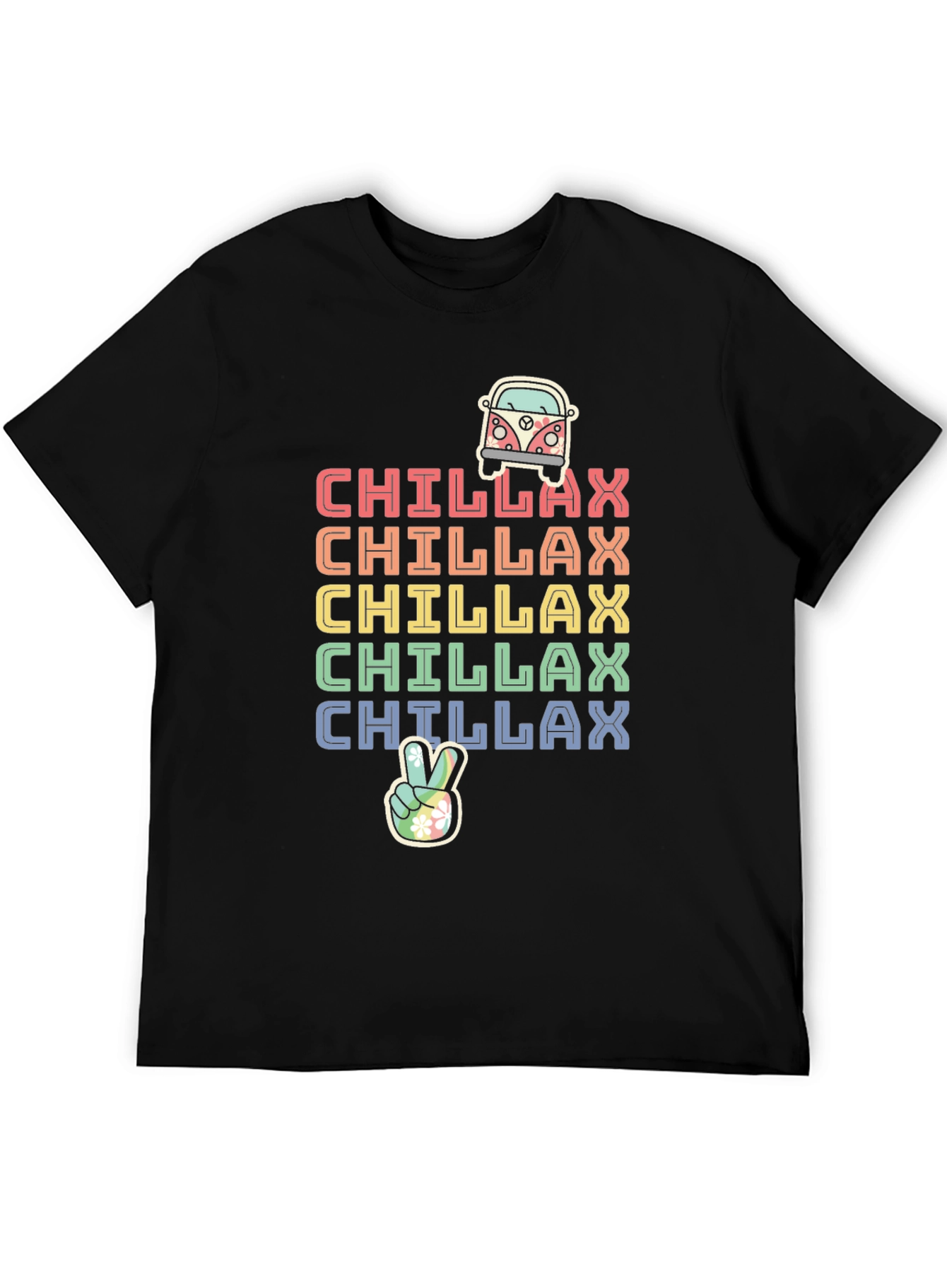 Chillax Rainbow Graphic Tee