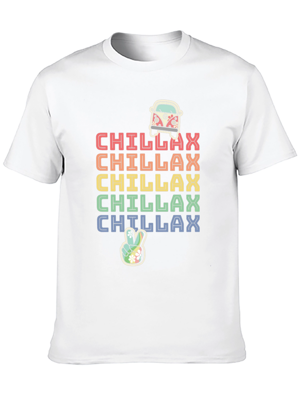 Chillax Rainbow Graphic Tee