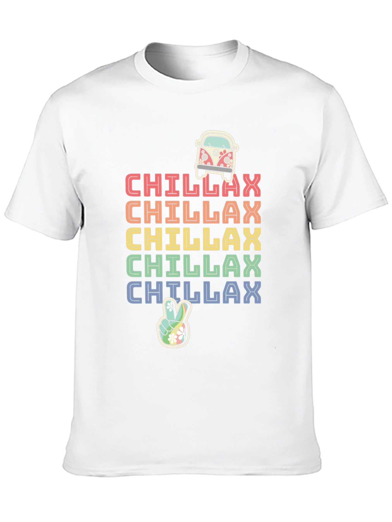 Chillax Rainbow Graphic Tee