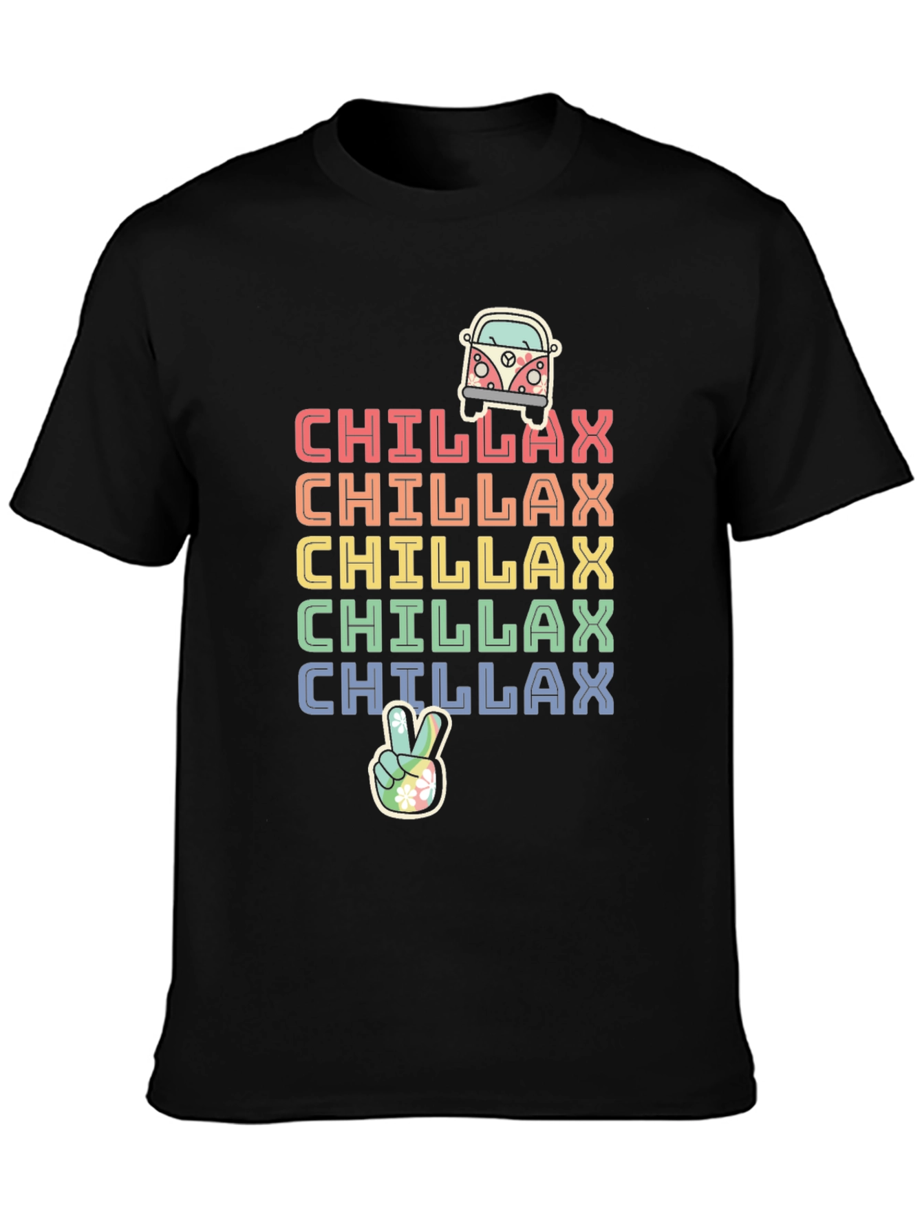 Chillax Rainbow Graphic Tee