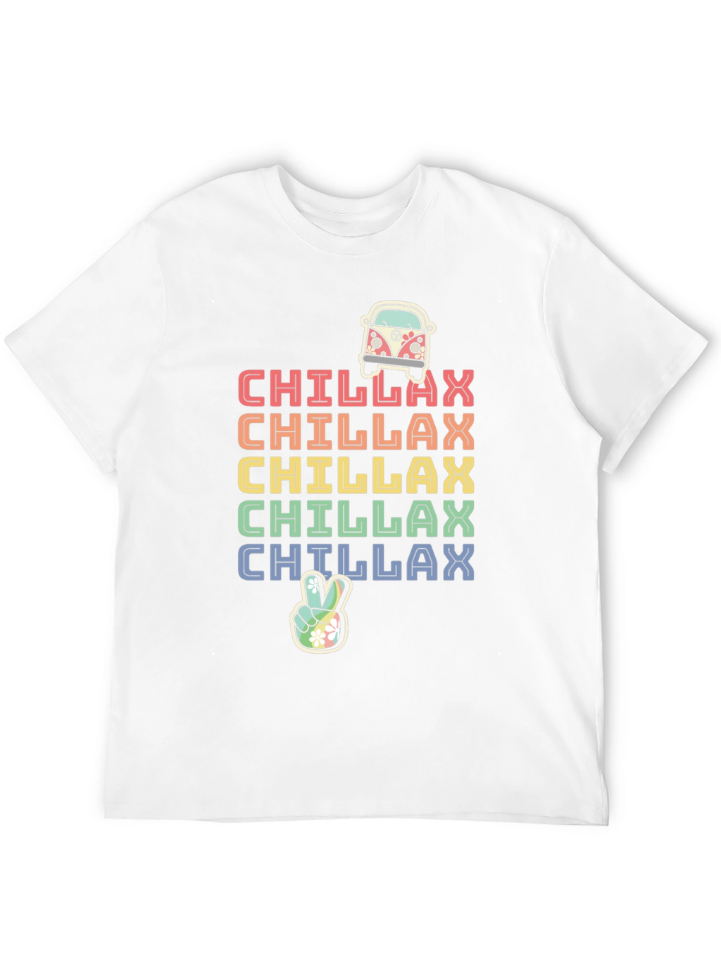 Chillax Rainbow Graphic Tee