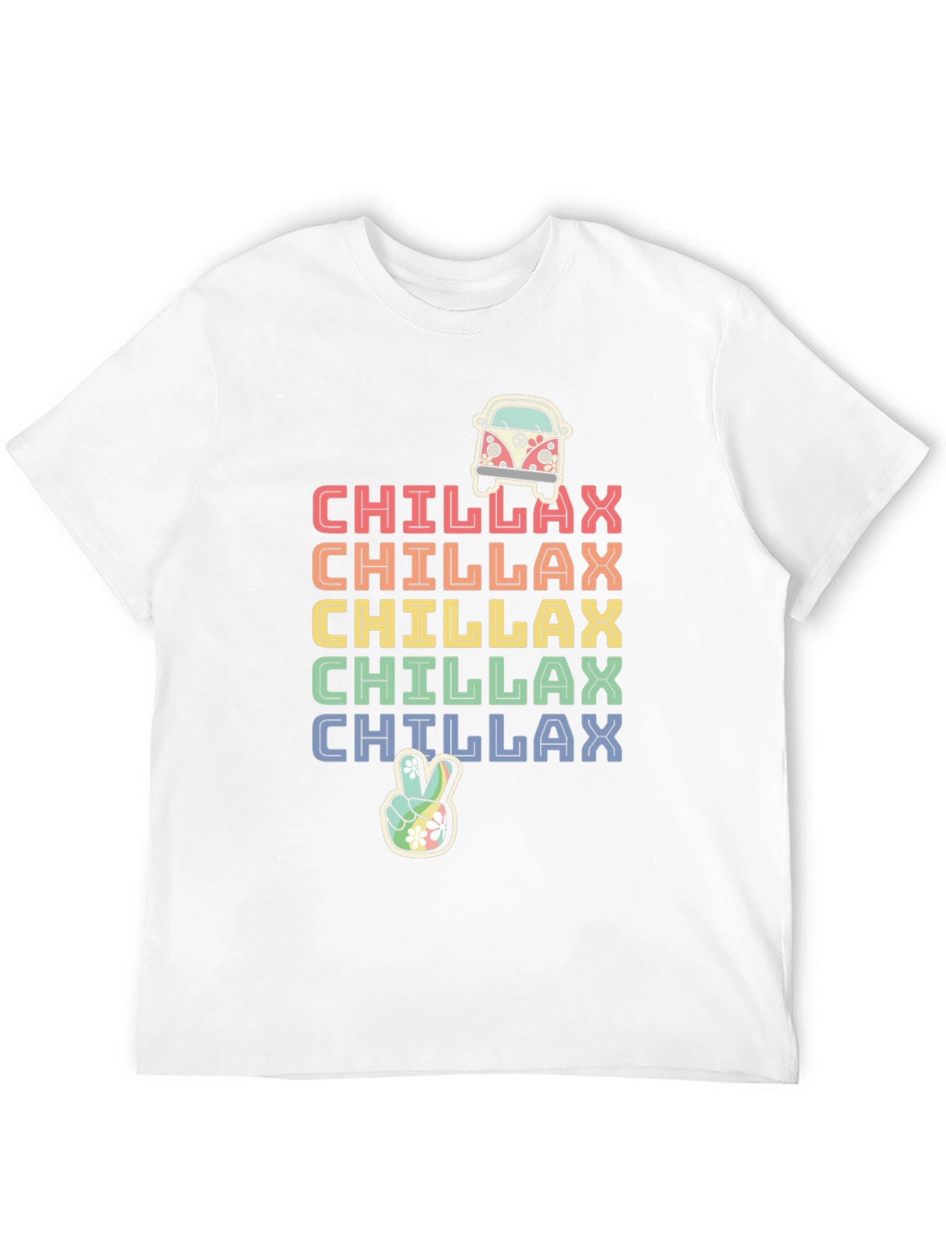 Chillax Rainbow Graphic Tee