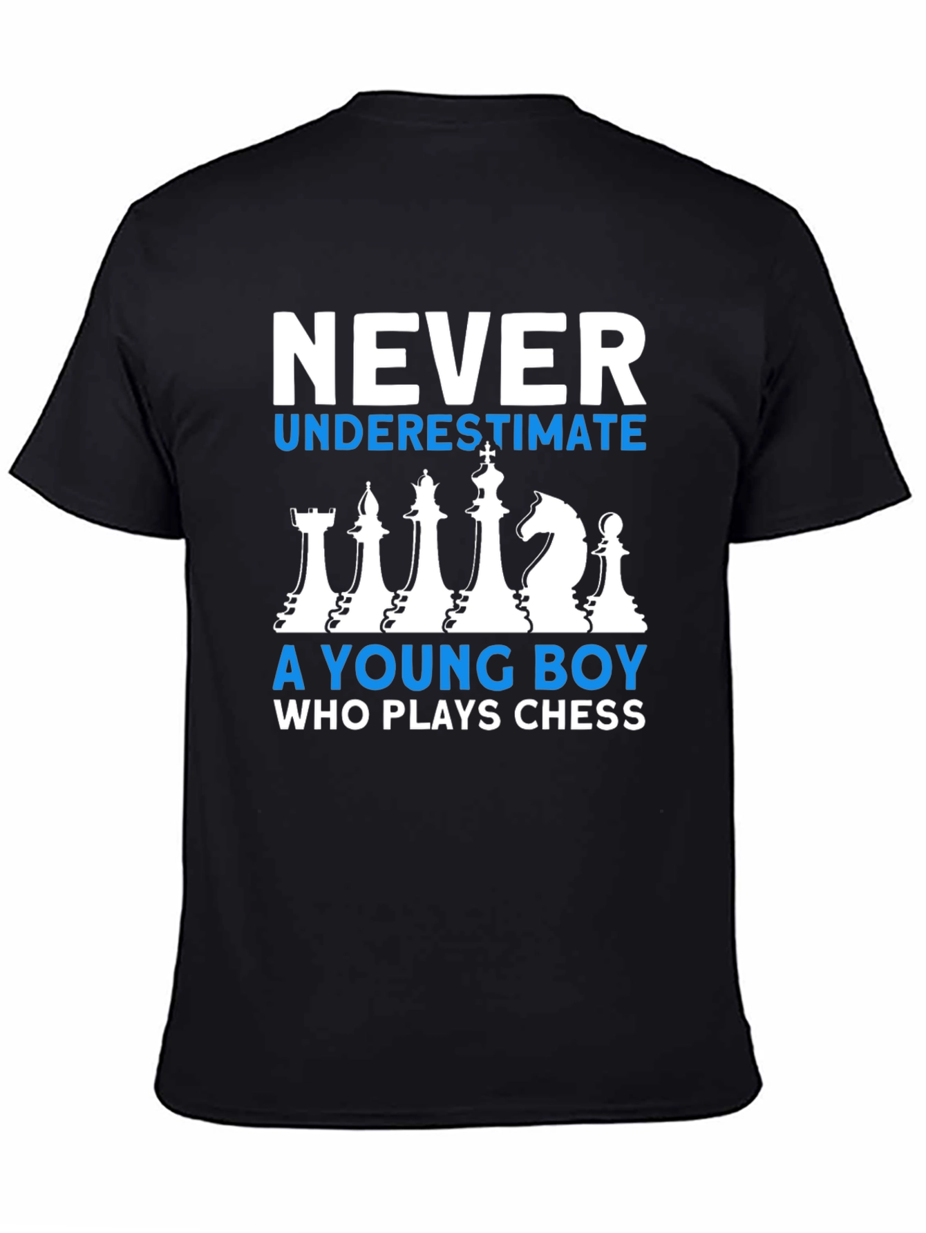 Chess Player T-Shirt: Never Underestimate a Young Boy