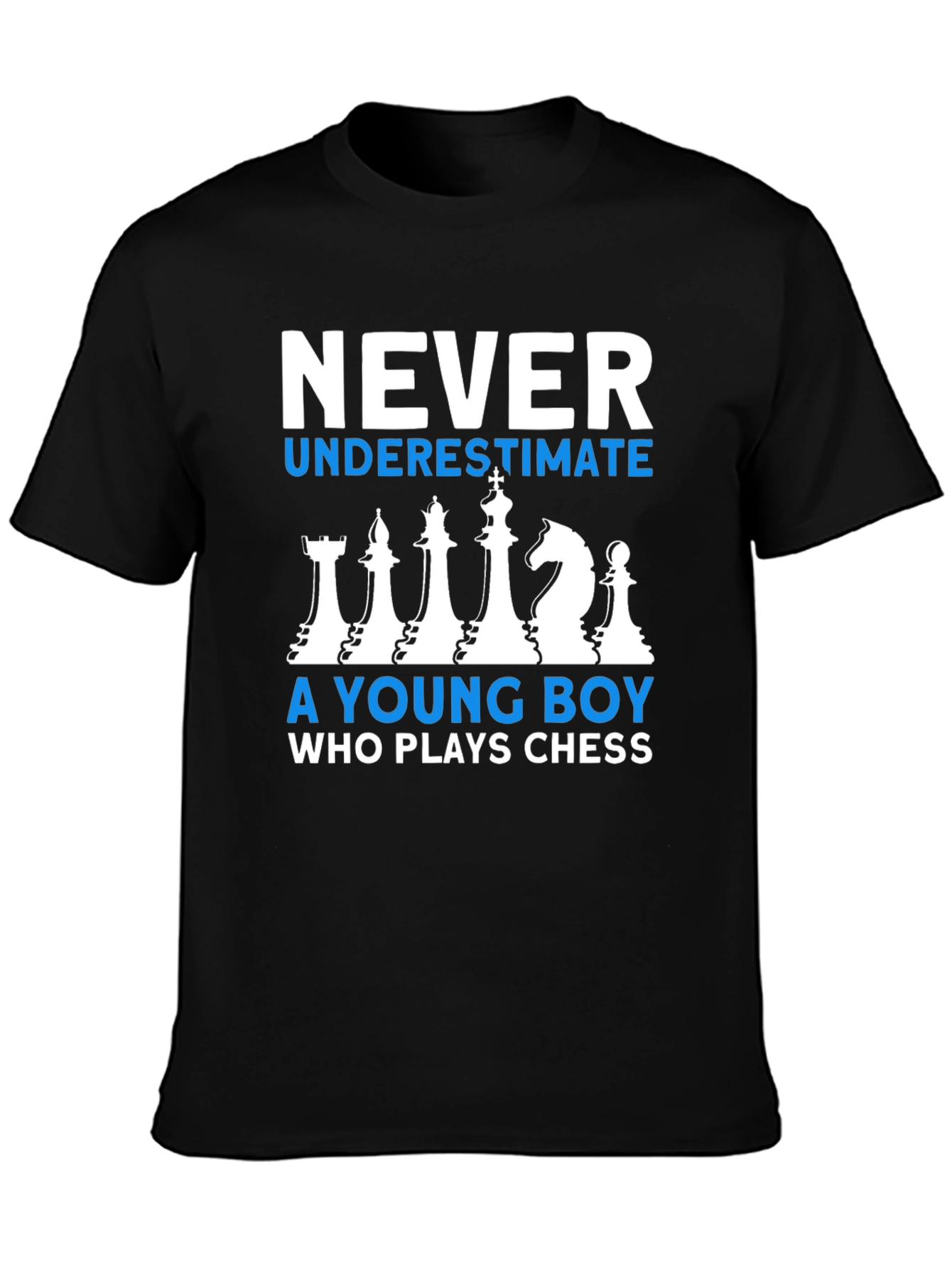 Chess Player T-Shirt: Never Underestimate a Young Boy