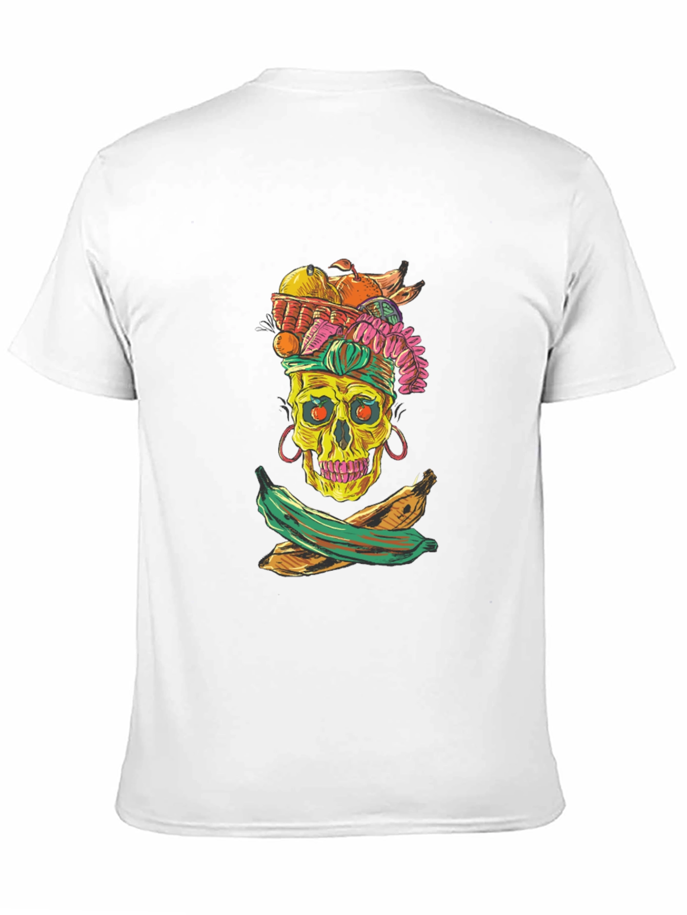 Skull & Fruit Graphic T-Shirt - Unique Design