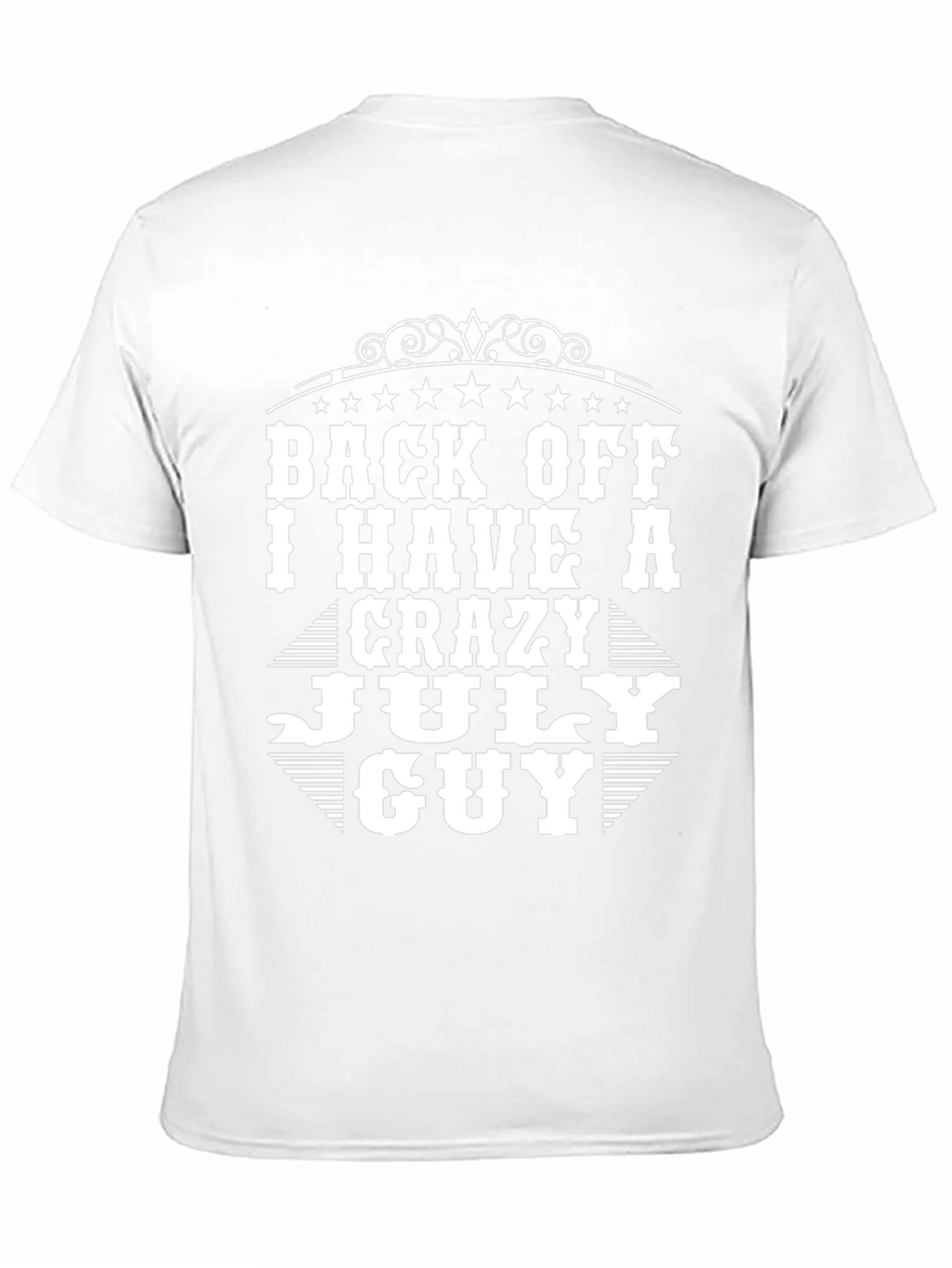 Crazy July Guy Black Graphic Tee