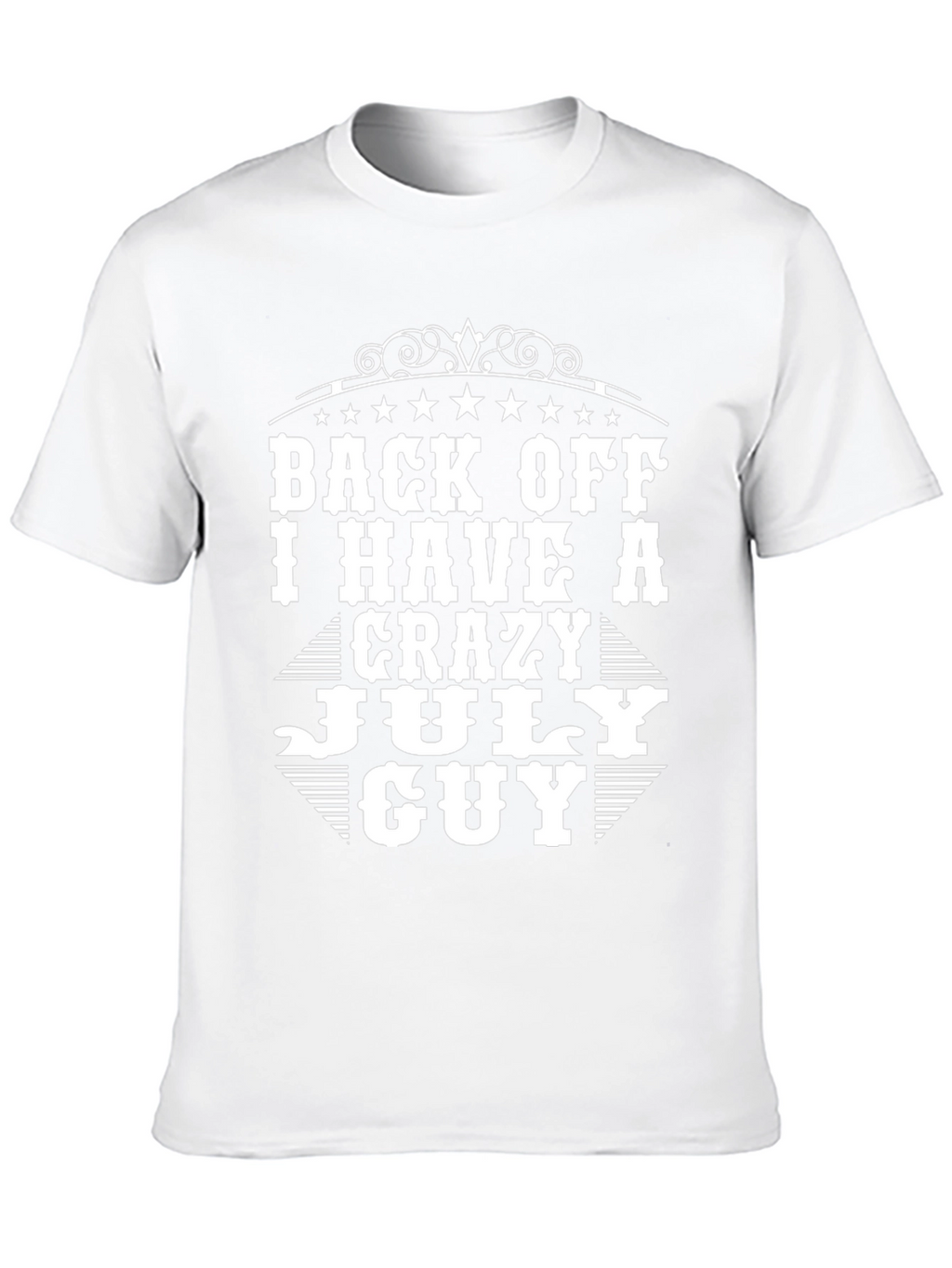 Crazy July Guy Black Graphic Tee
