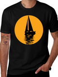 Sailboat Silhouette Graphic Tee