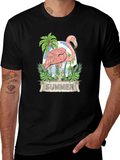 Flamingo Summer T-Shirt - Tropical Design