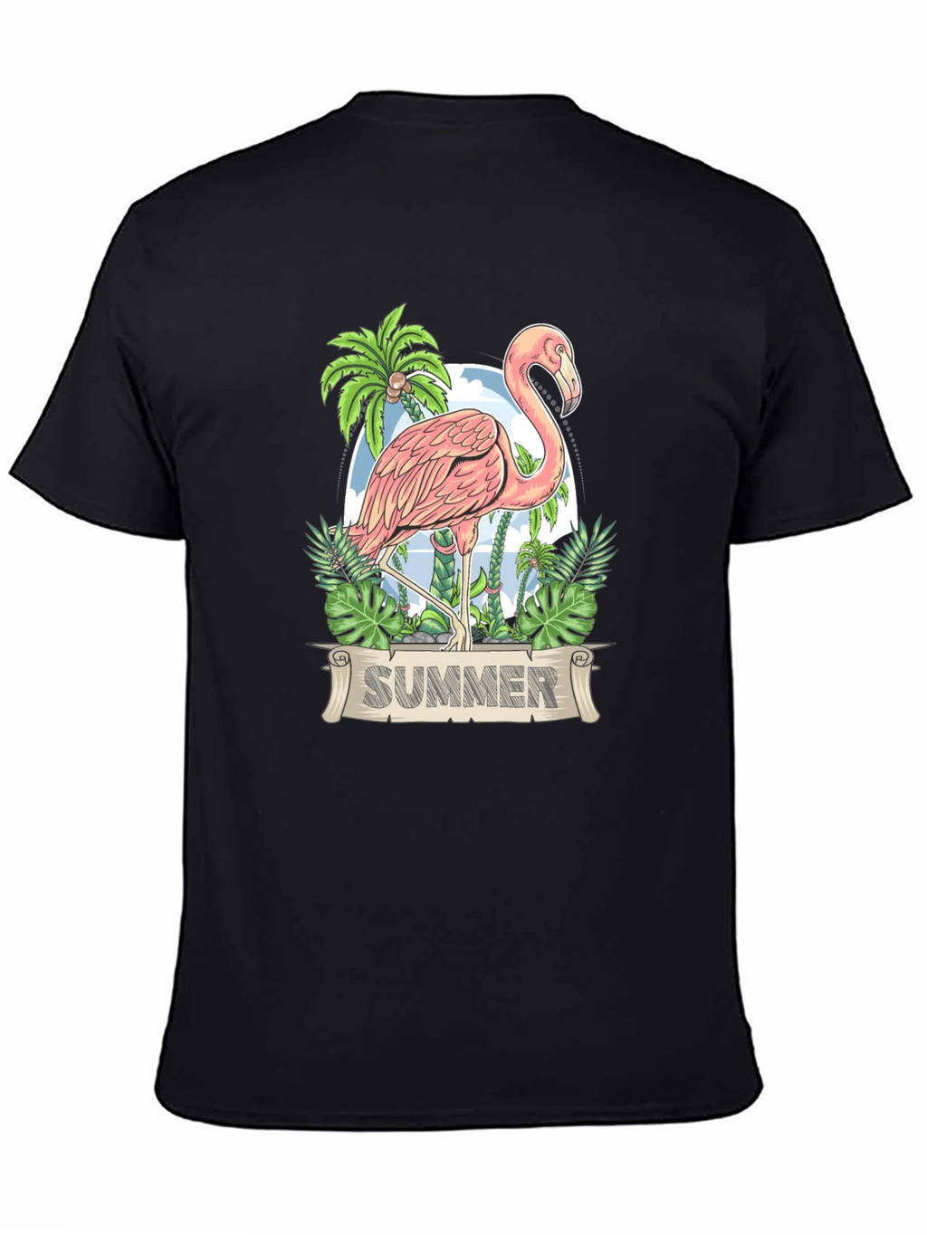 Flamingo Summer T-Shirt - Tropical Design