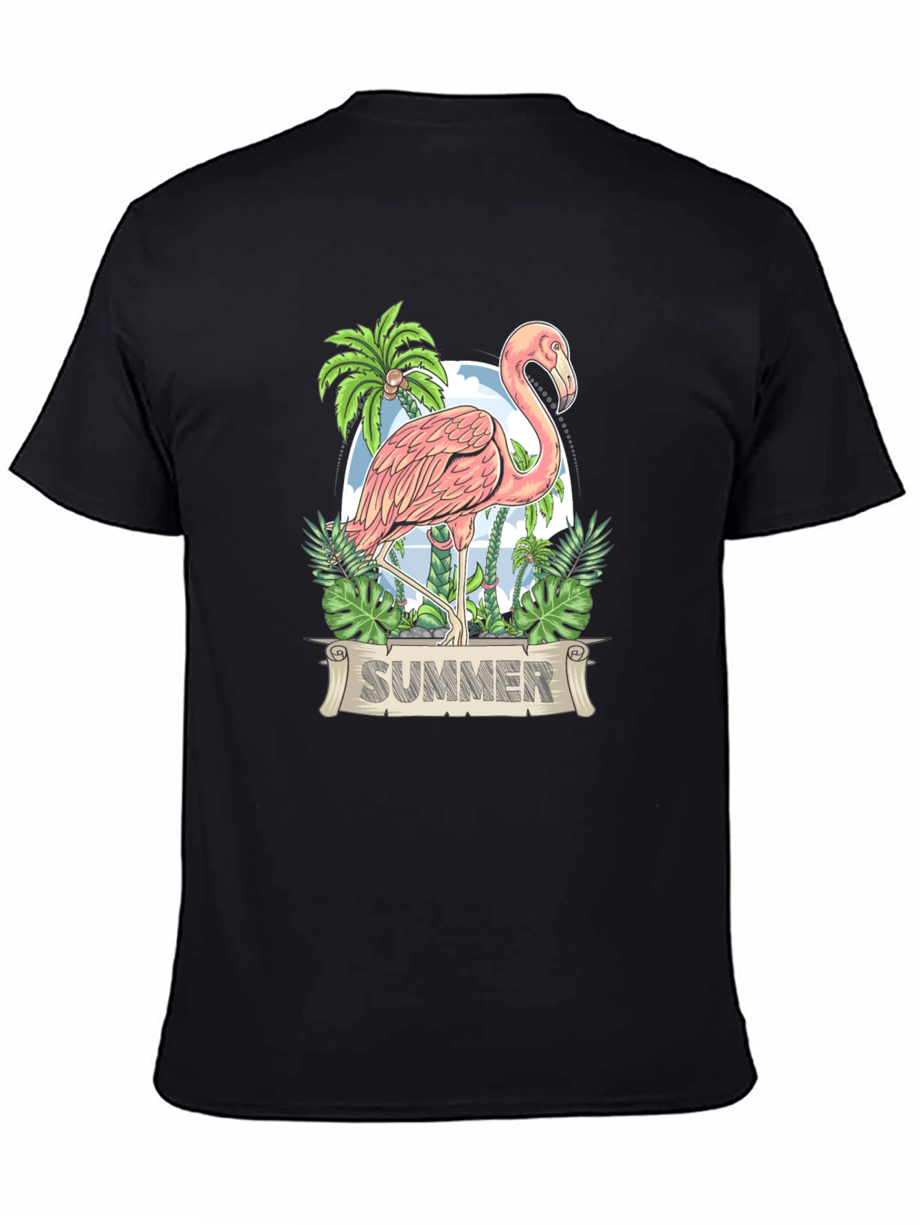 Flamingo Summer T-Shirt - Tropical Design