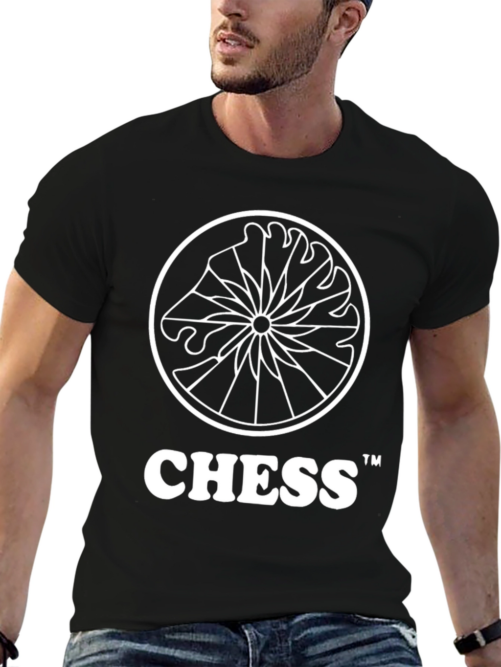 Chess Graphic Tee - Modern Knight Design