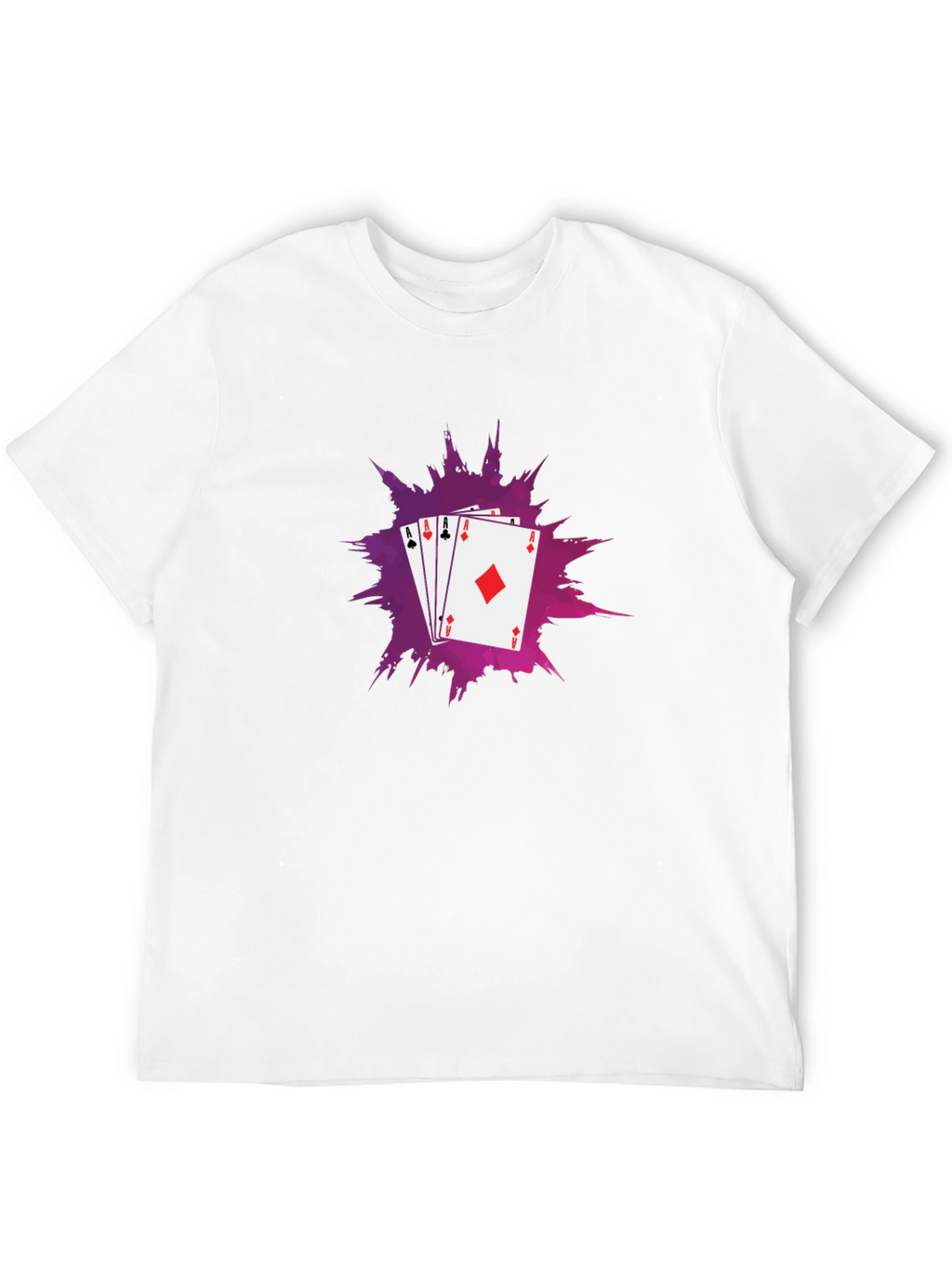 Ace Card T-Shirt - Black Cotton Tee