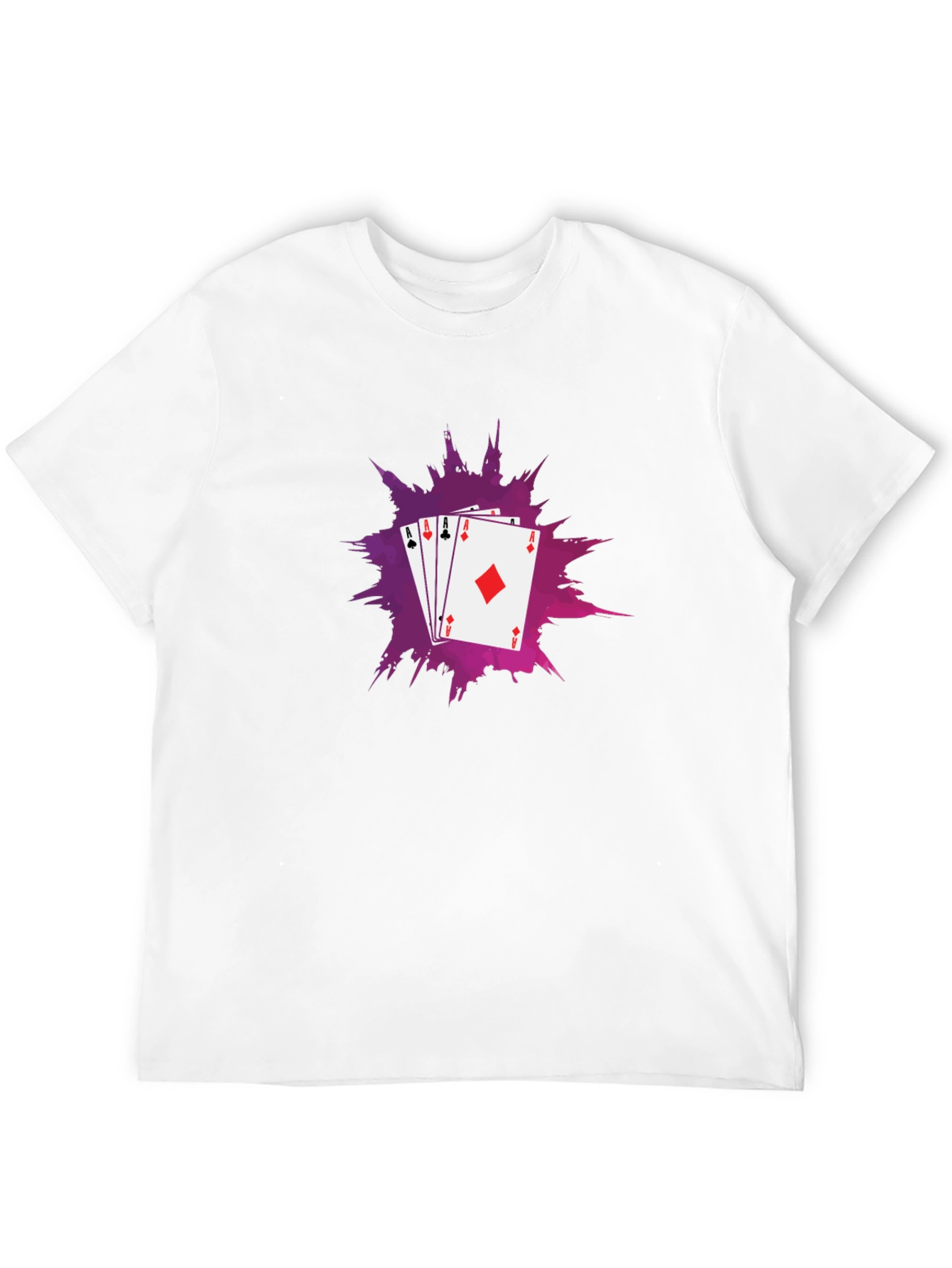 Ace Card T-Shirt - Black Cotton Tee