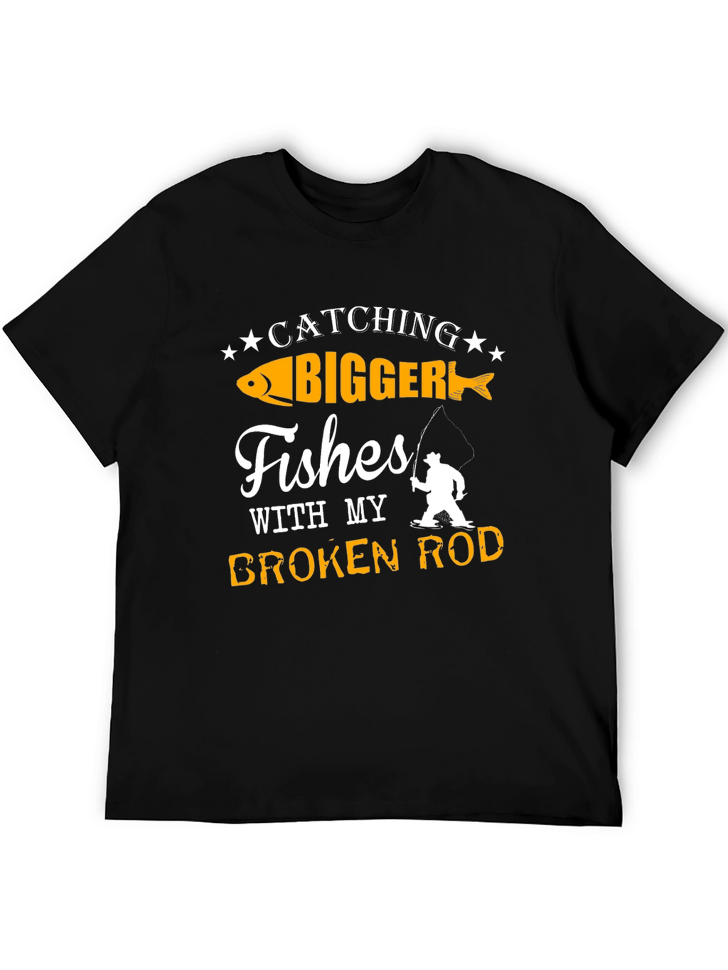 Funny Fishing T-Shirt - Catching Bigger Fishes!