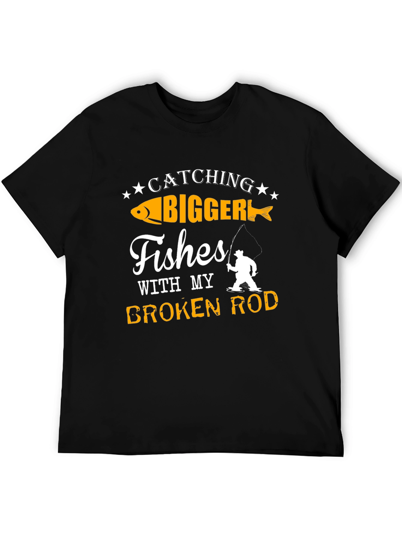 Funny Fishing T-Shirt - Catching Bigger Fishes!