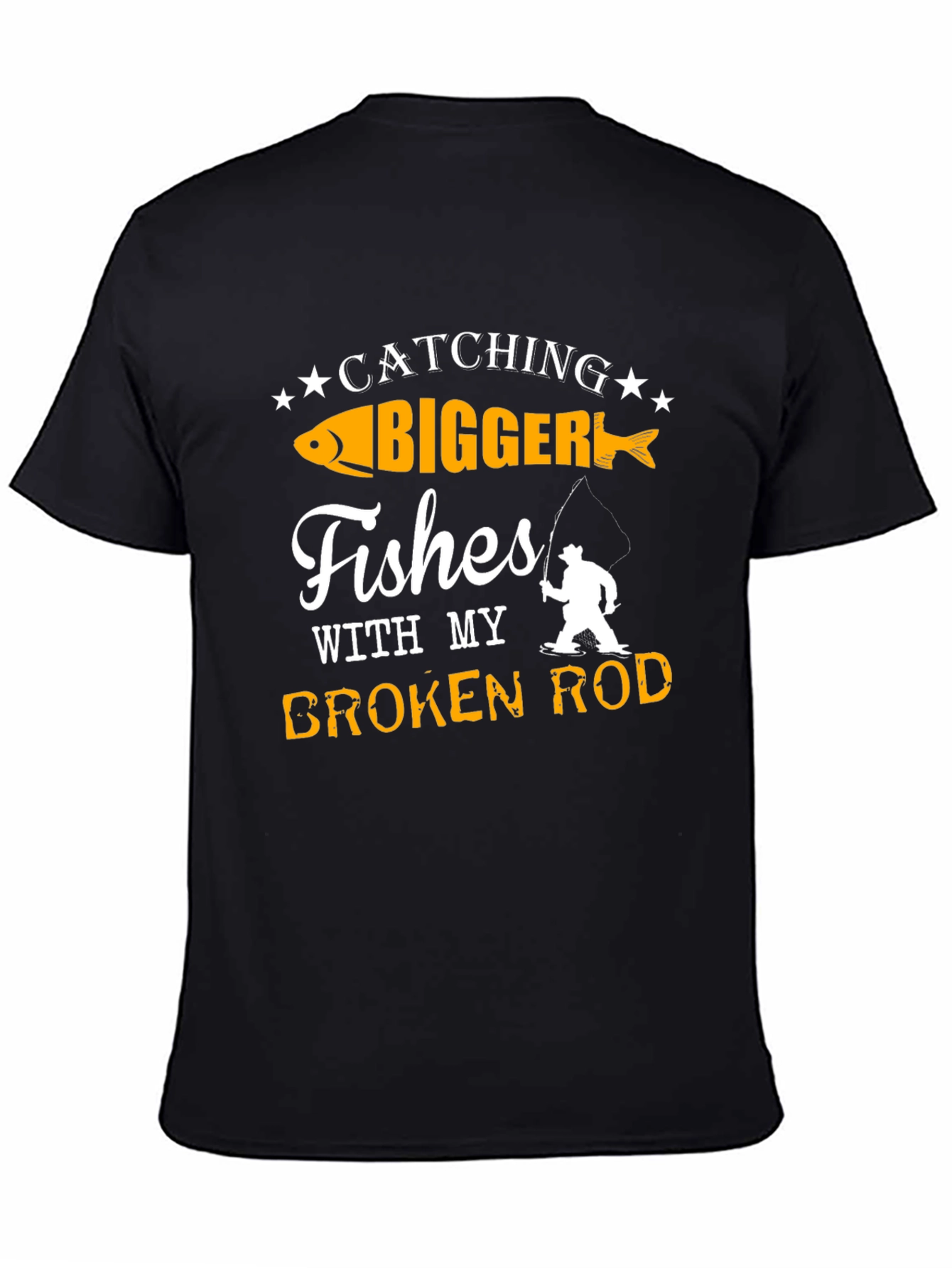 Funny Fishing T-Shirt - Catching Bigger Fishes!